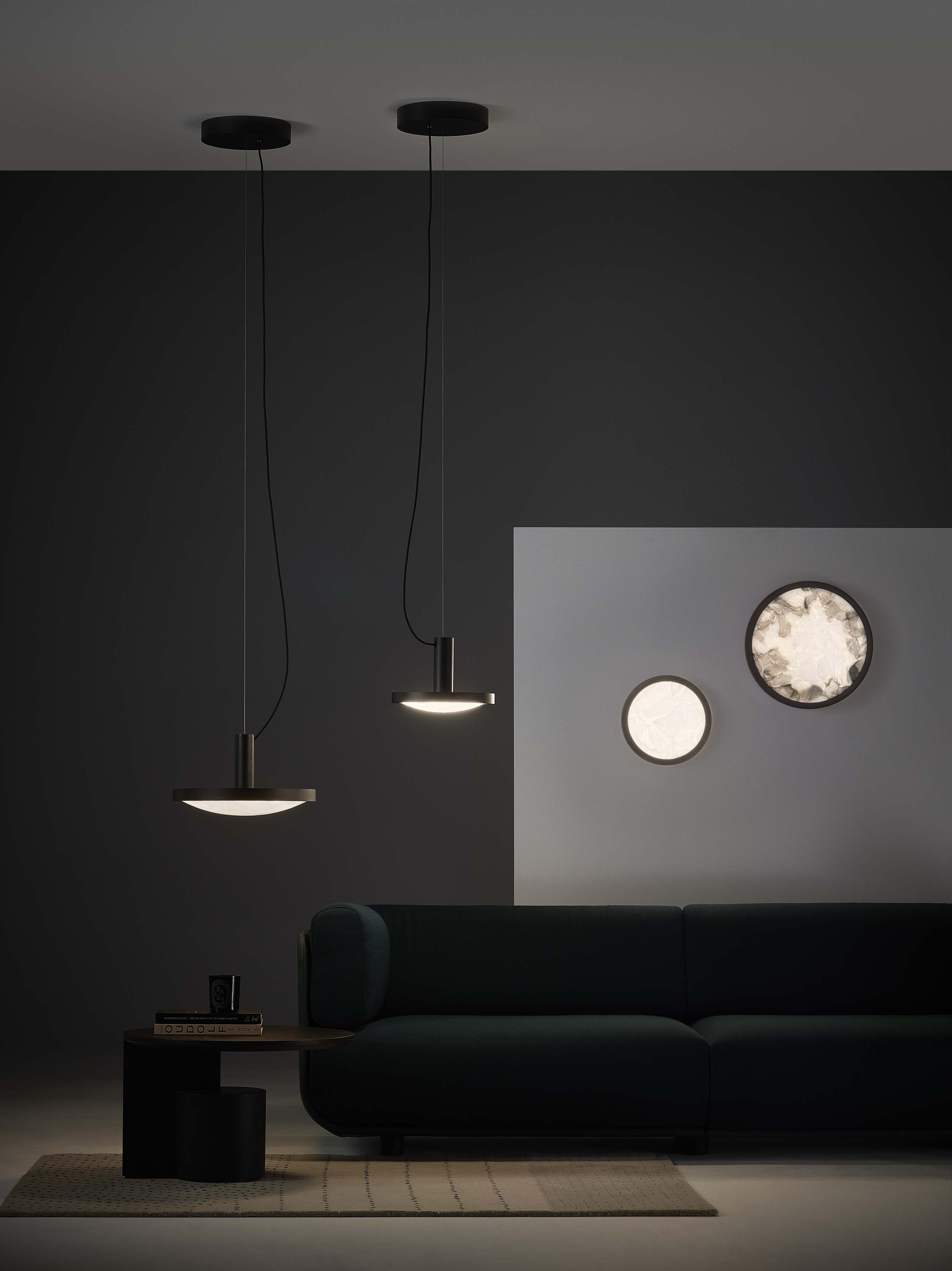 Závesná lampa CONVEX sklo Brokisglass