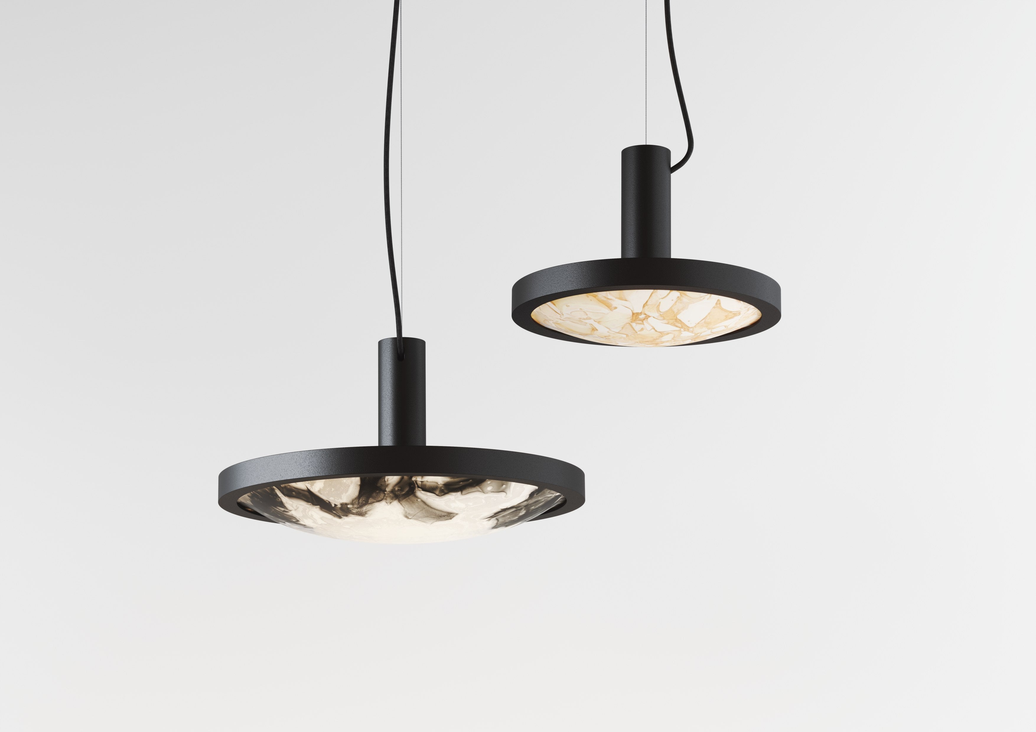 Závesná lampa CONVEX sklo Brokisglass