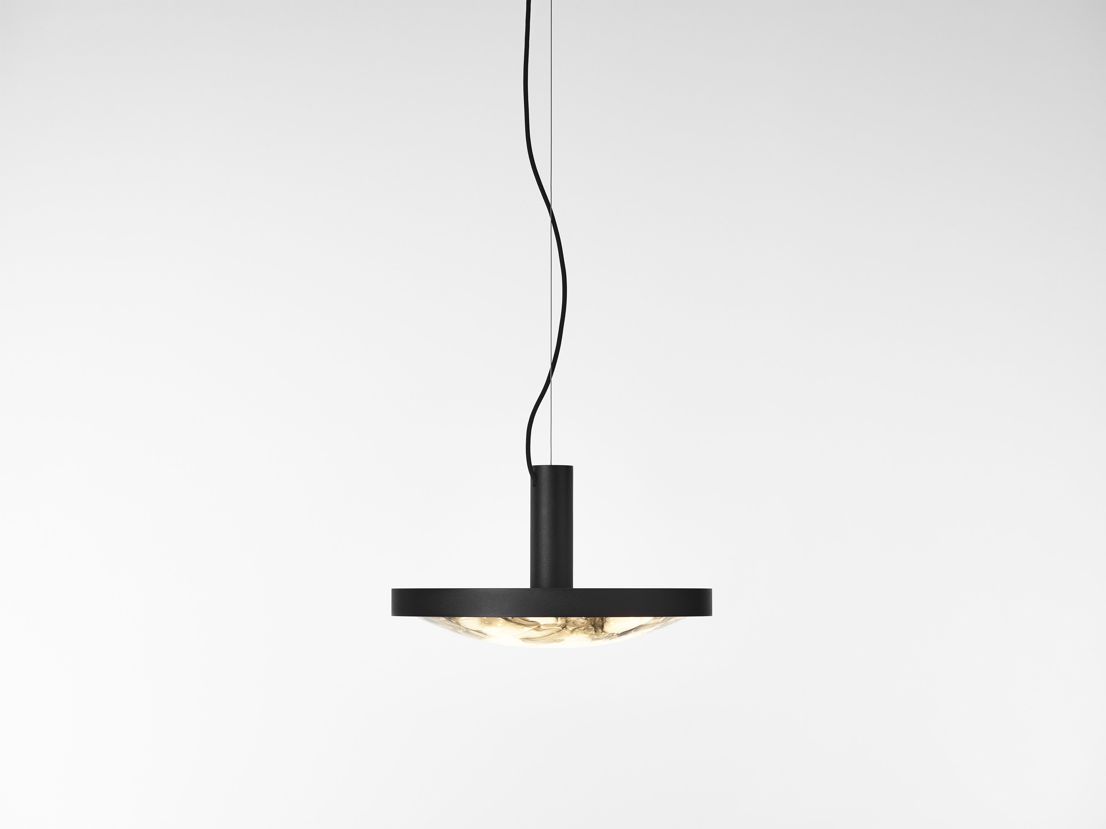 Závesná lampa CONVEX sklo Brokisglass