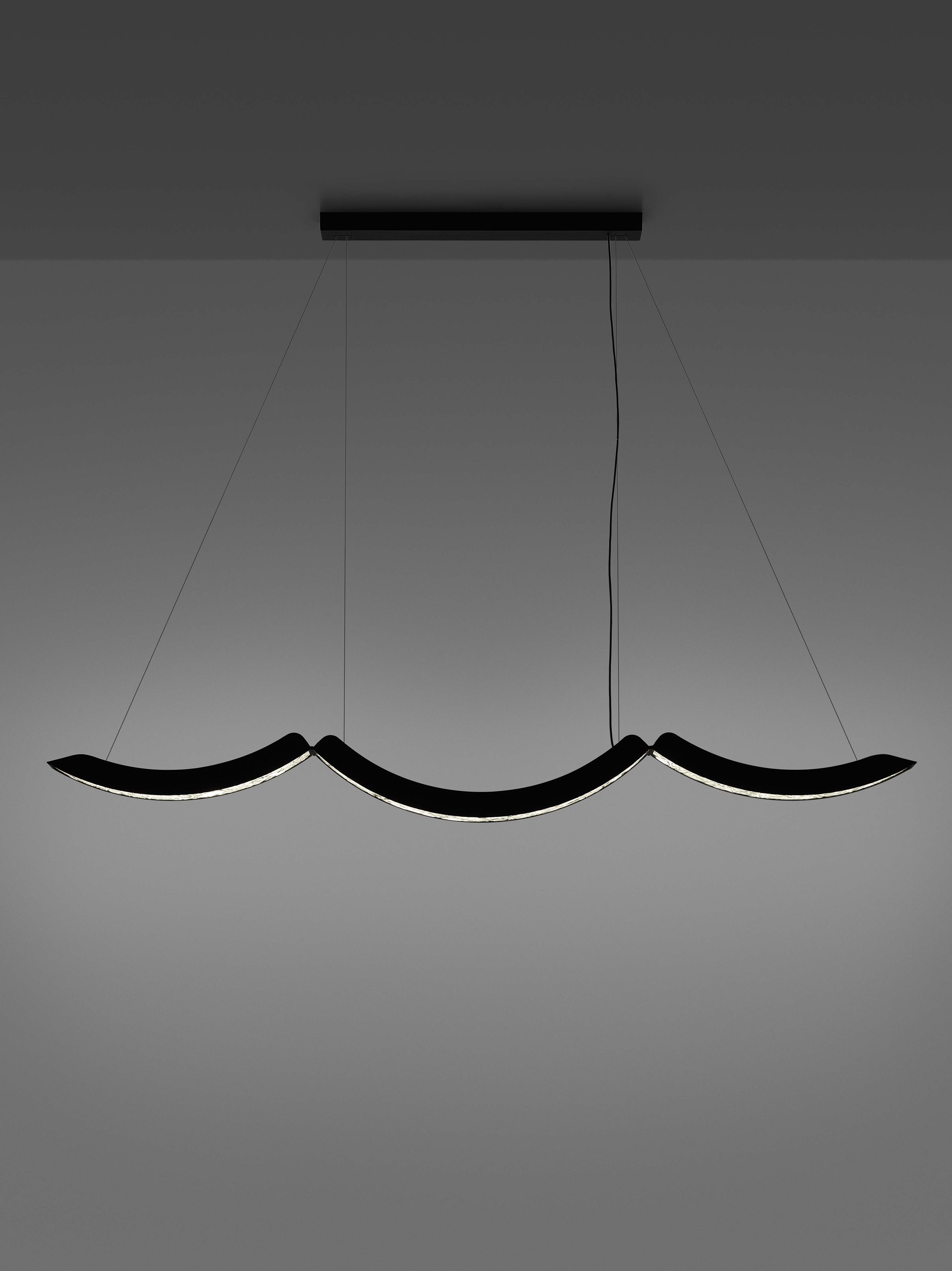 Závesná lampa ELO sklo Brokisglass