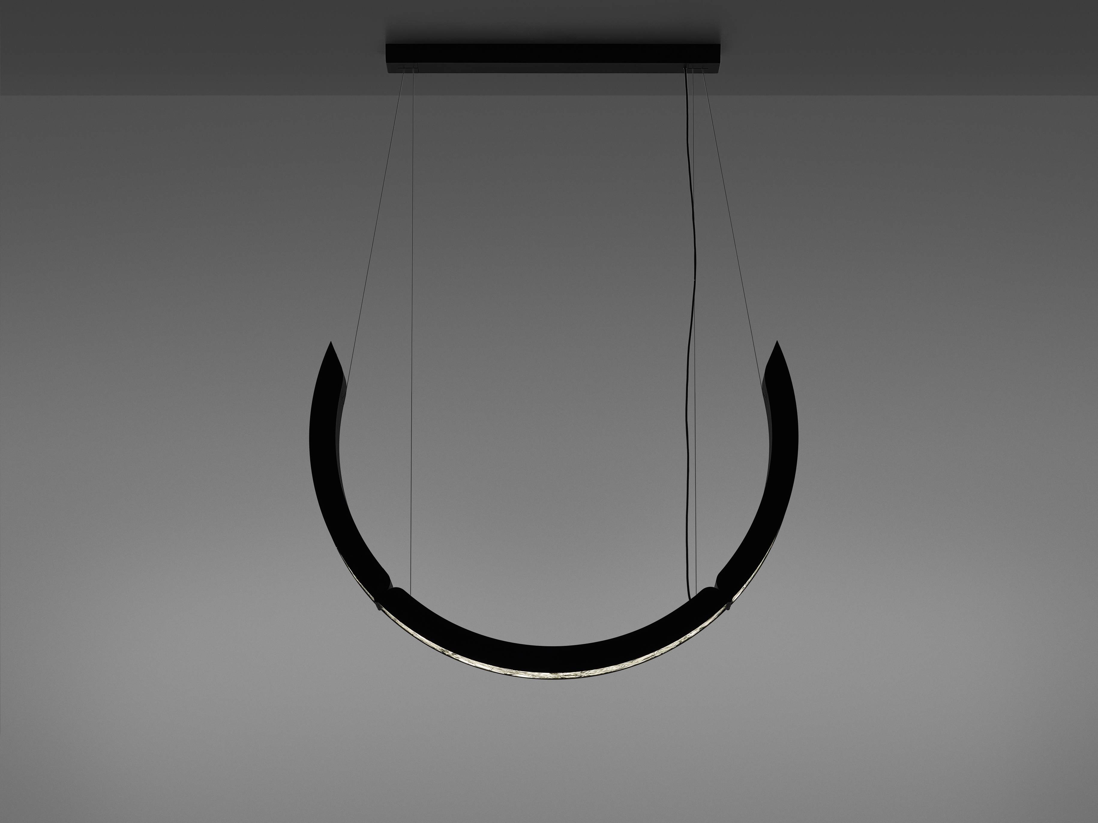 Závesná lampa ELO sklo Brokisglass