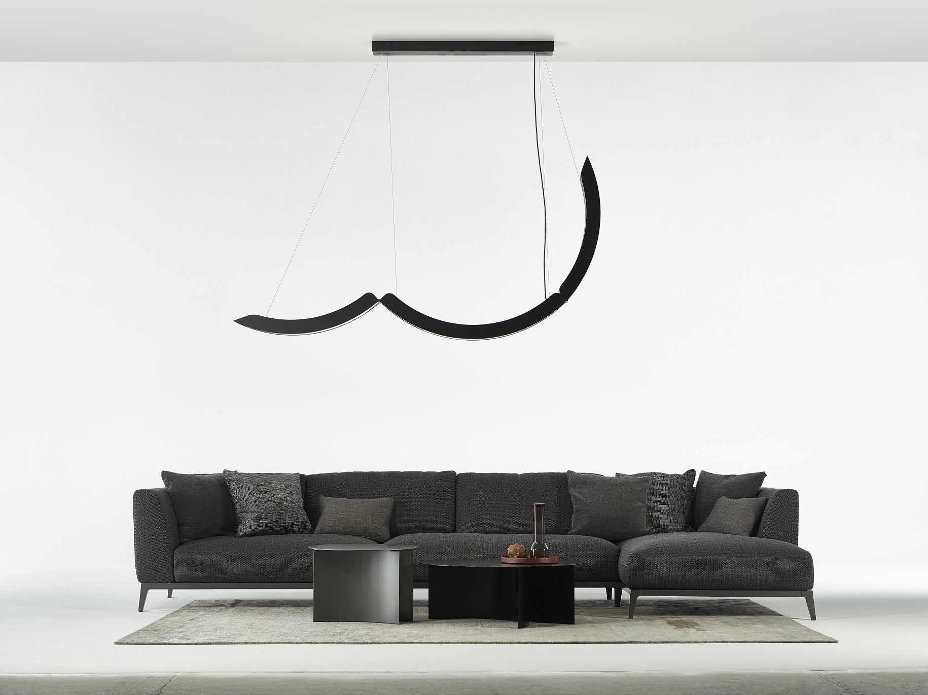 Závesná lampa ELO sklo Brokisglass