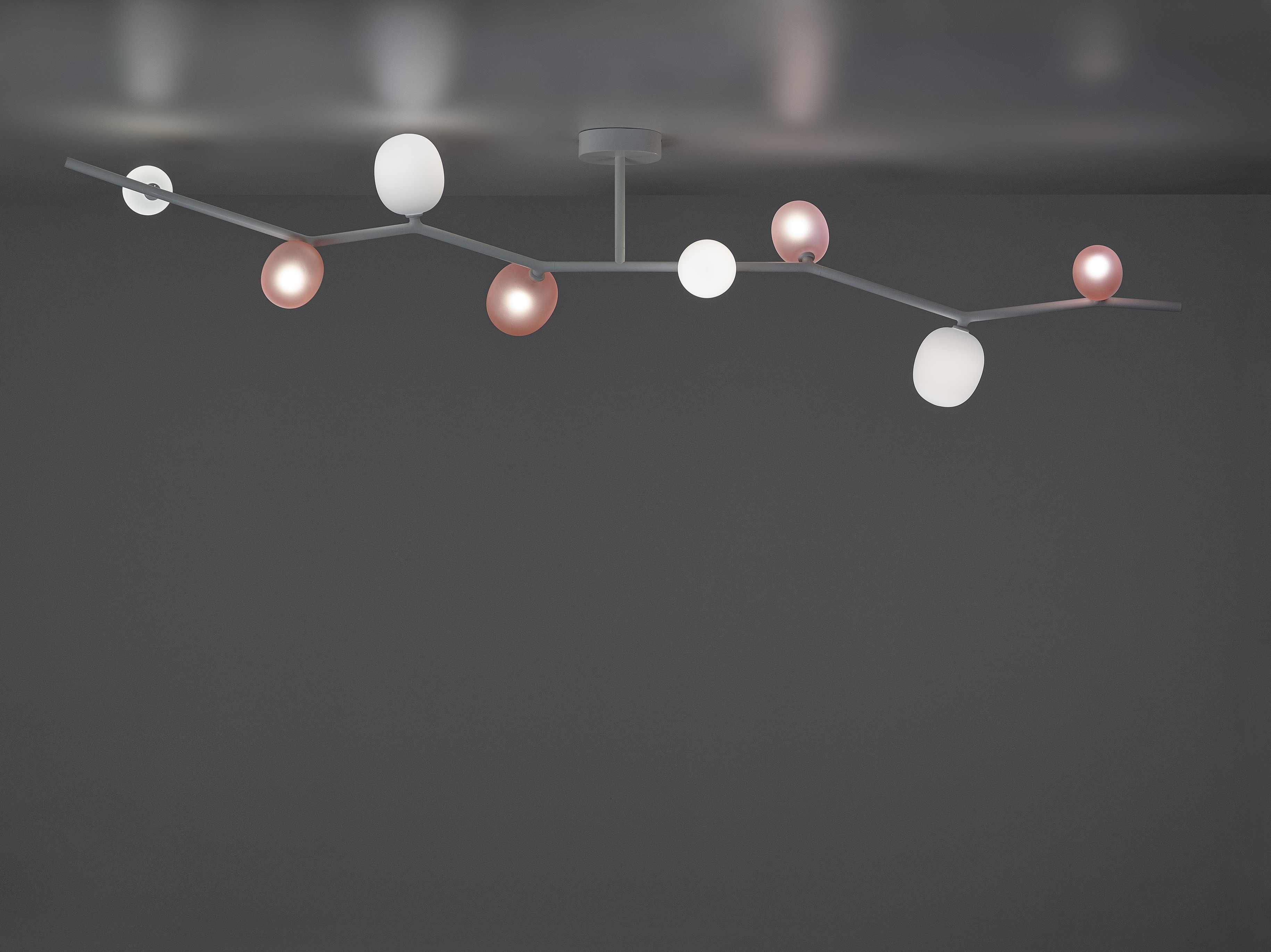 Stropná lampa IVY matné sklo