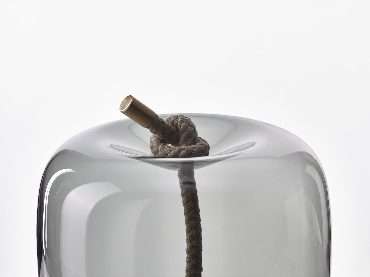 Stolná lampa KNOT - CILINDRO sklenená