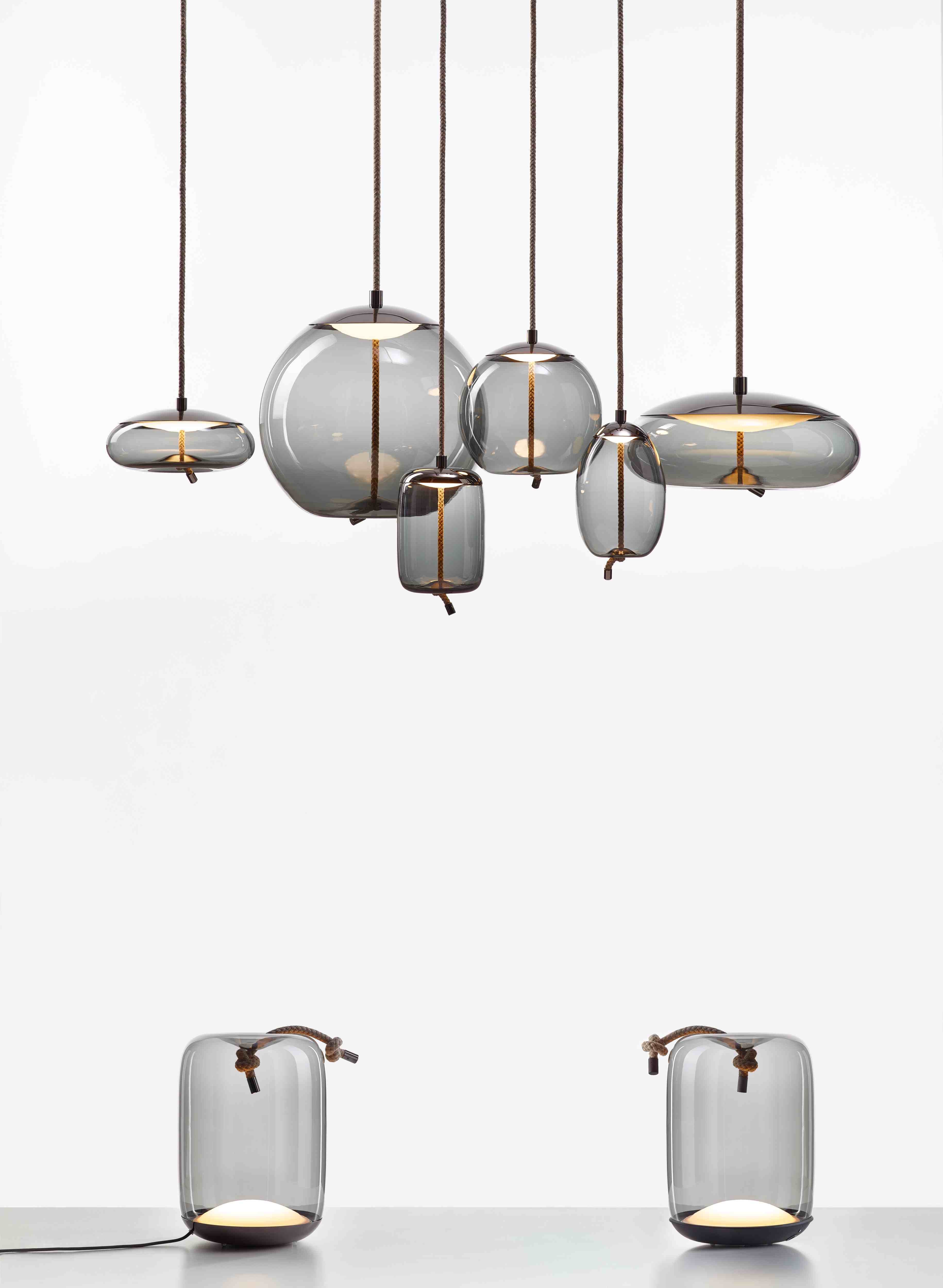 Knot Small hanging lamp - UOVO GLASS