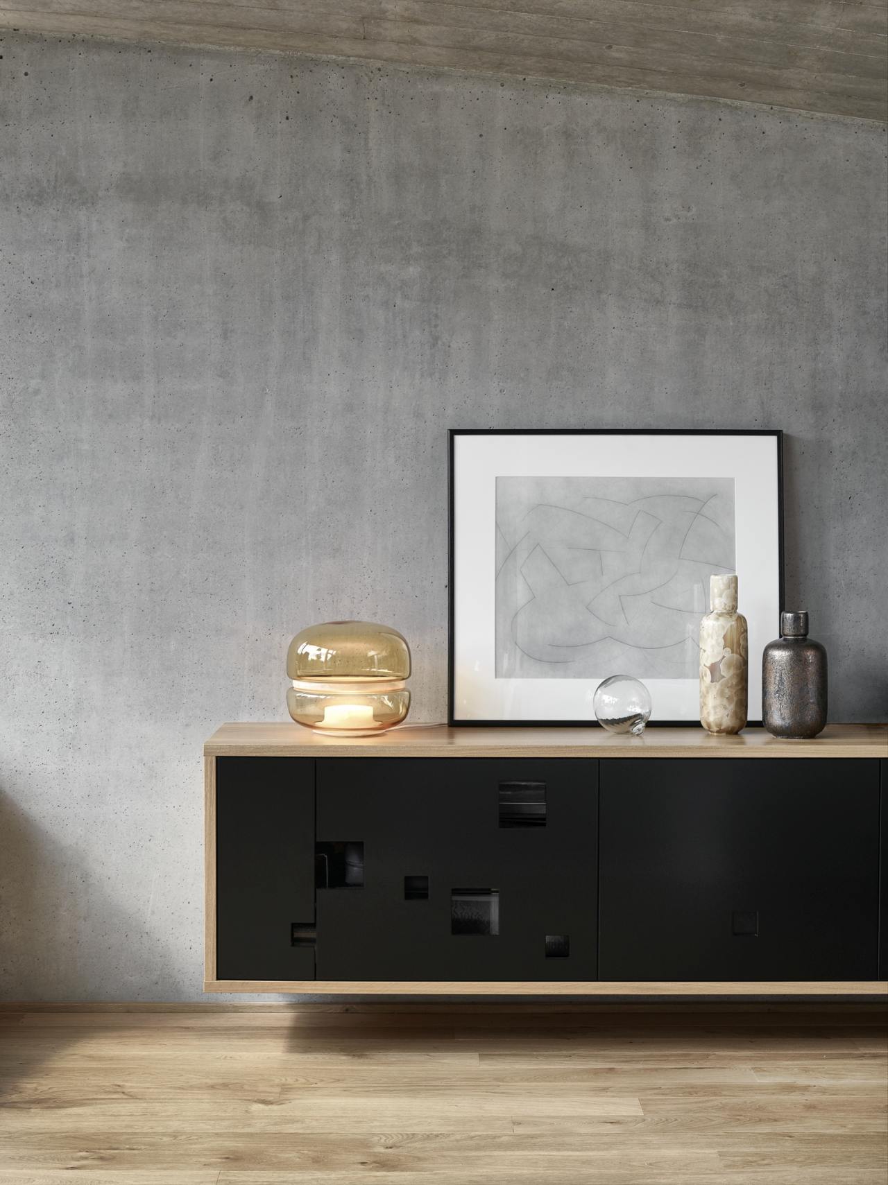 Stolná lampa MACARON MINI fúkané sklo s onyxom