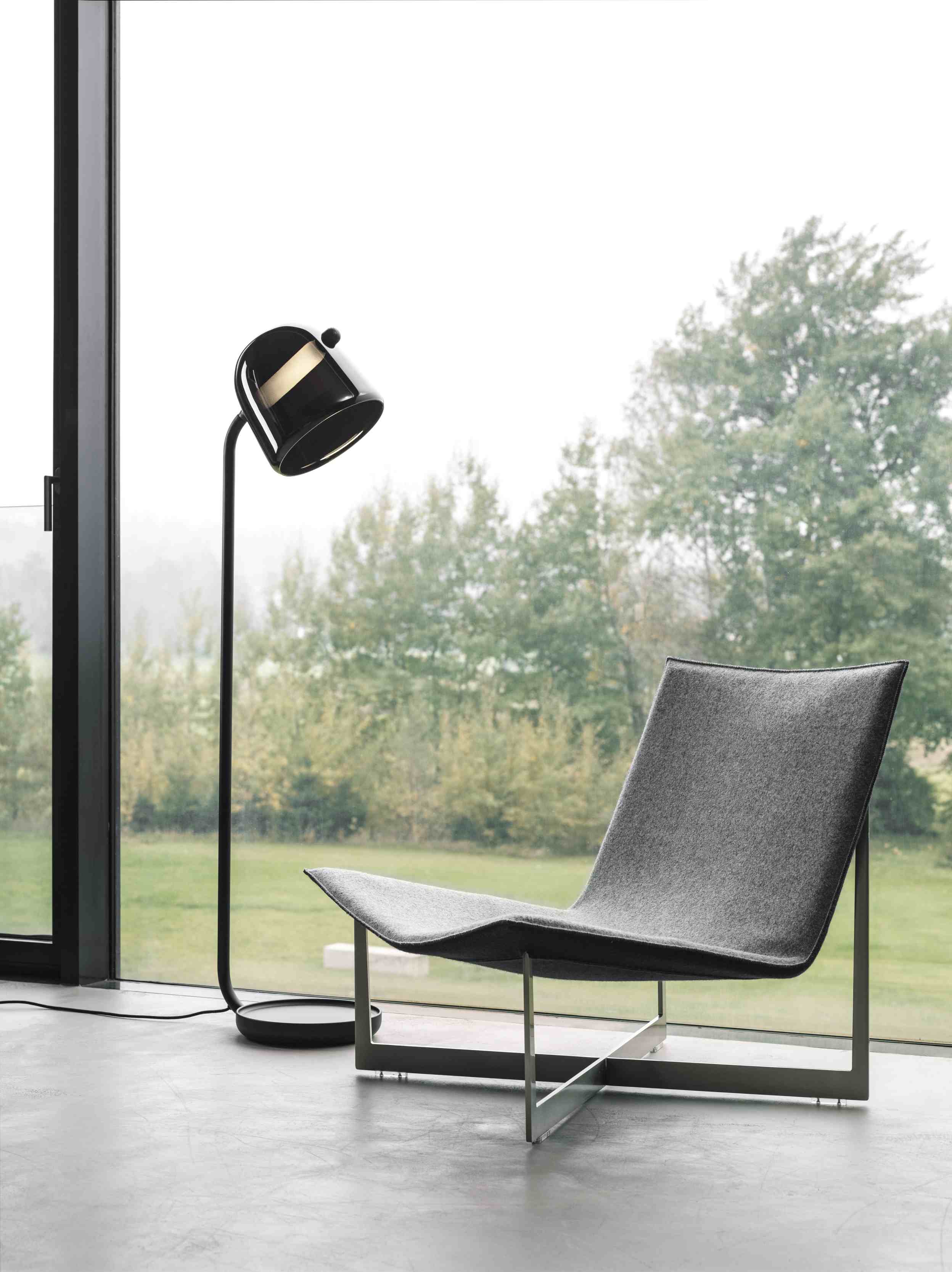 Floor lamp cana black base