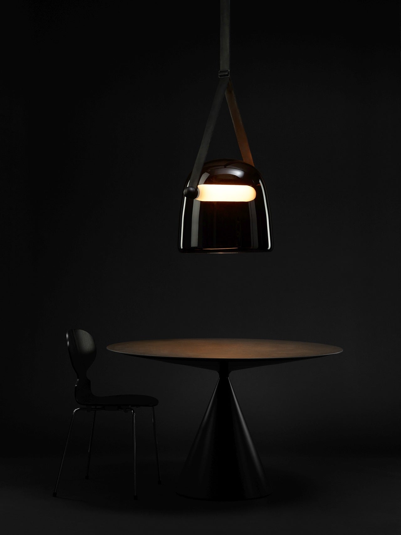 Hanging lamp Mona black headliner