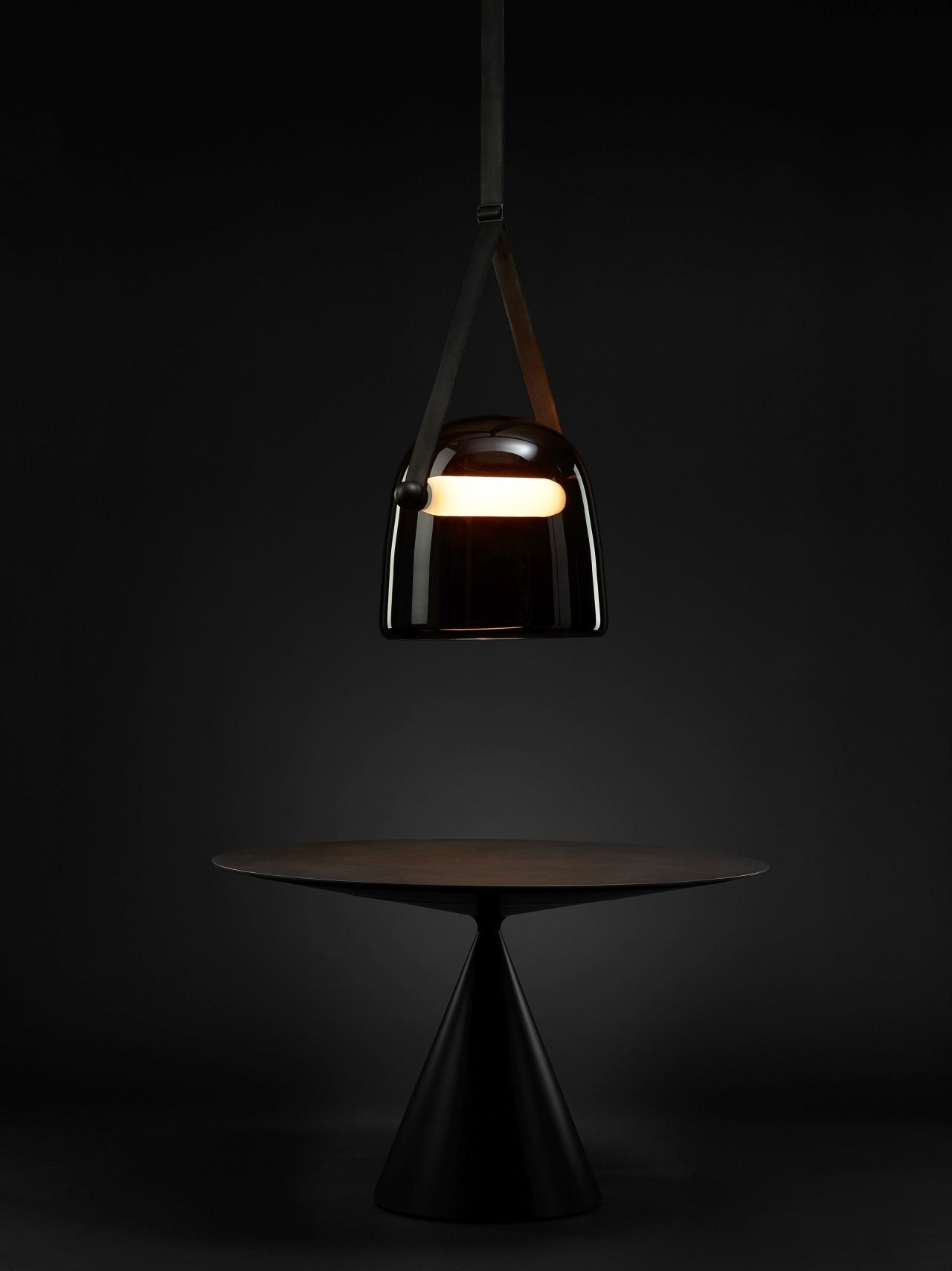 Hanging lamp Mona black headliner