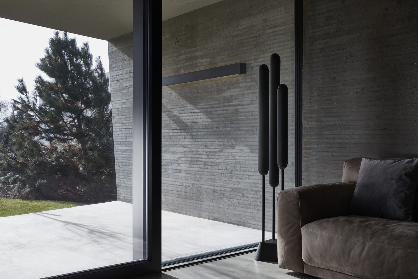 Puro floor lamp matte glass