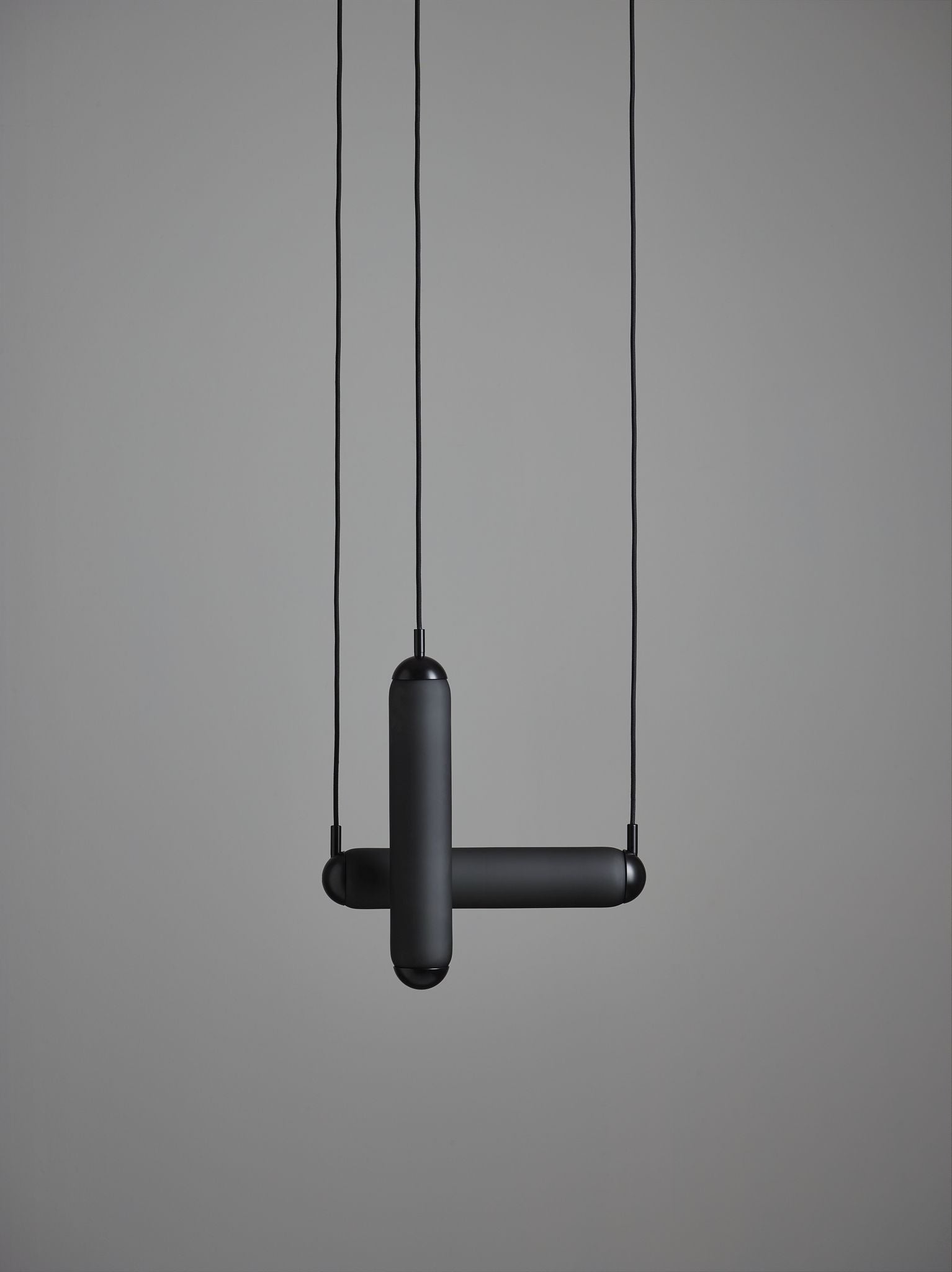 Puro solo hanging lamp - vertical matt glass