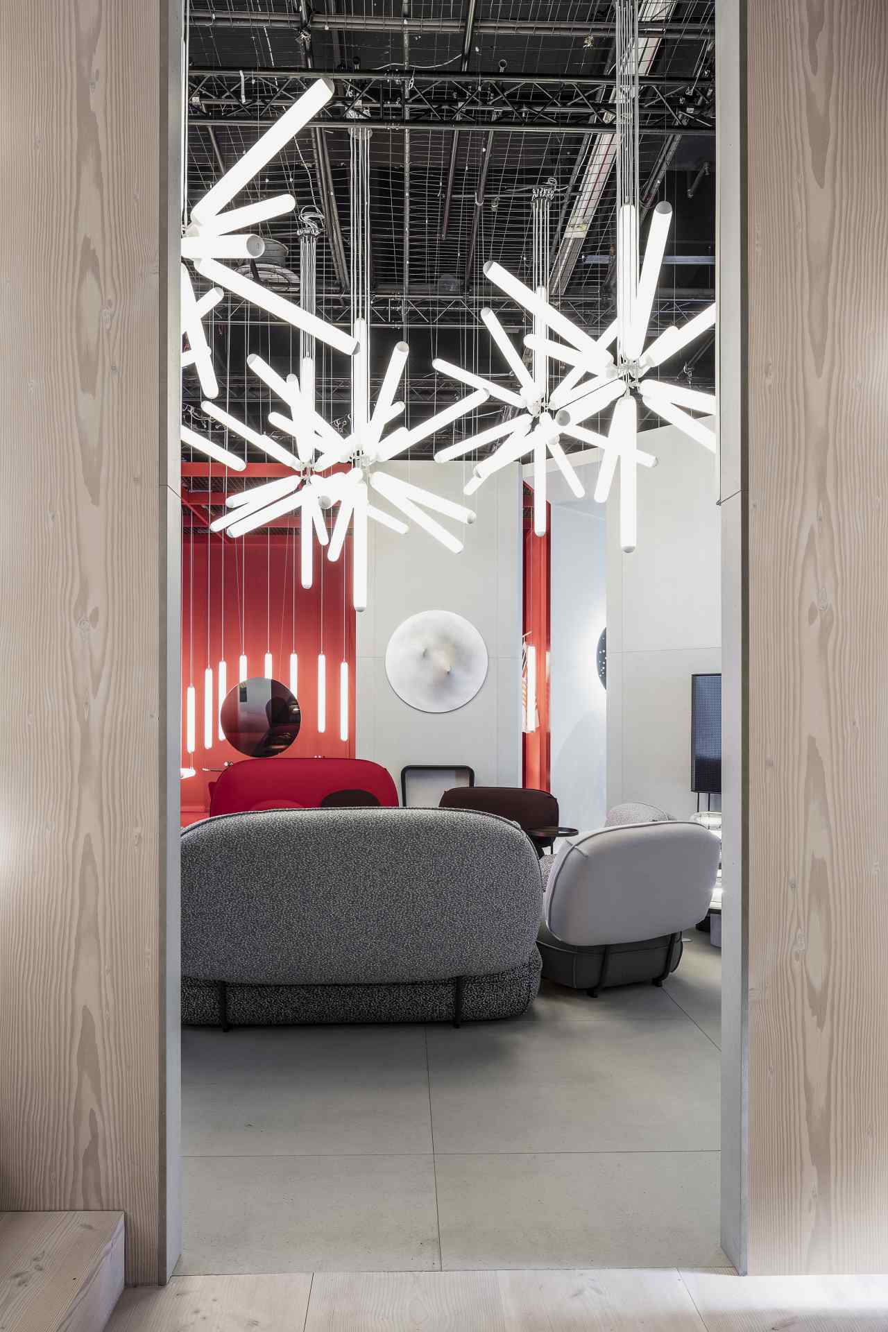 Závesná lampa PURO SPARKLE matné sklo