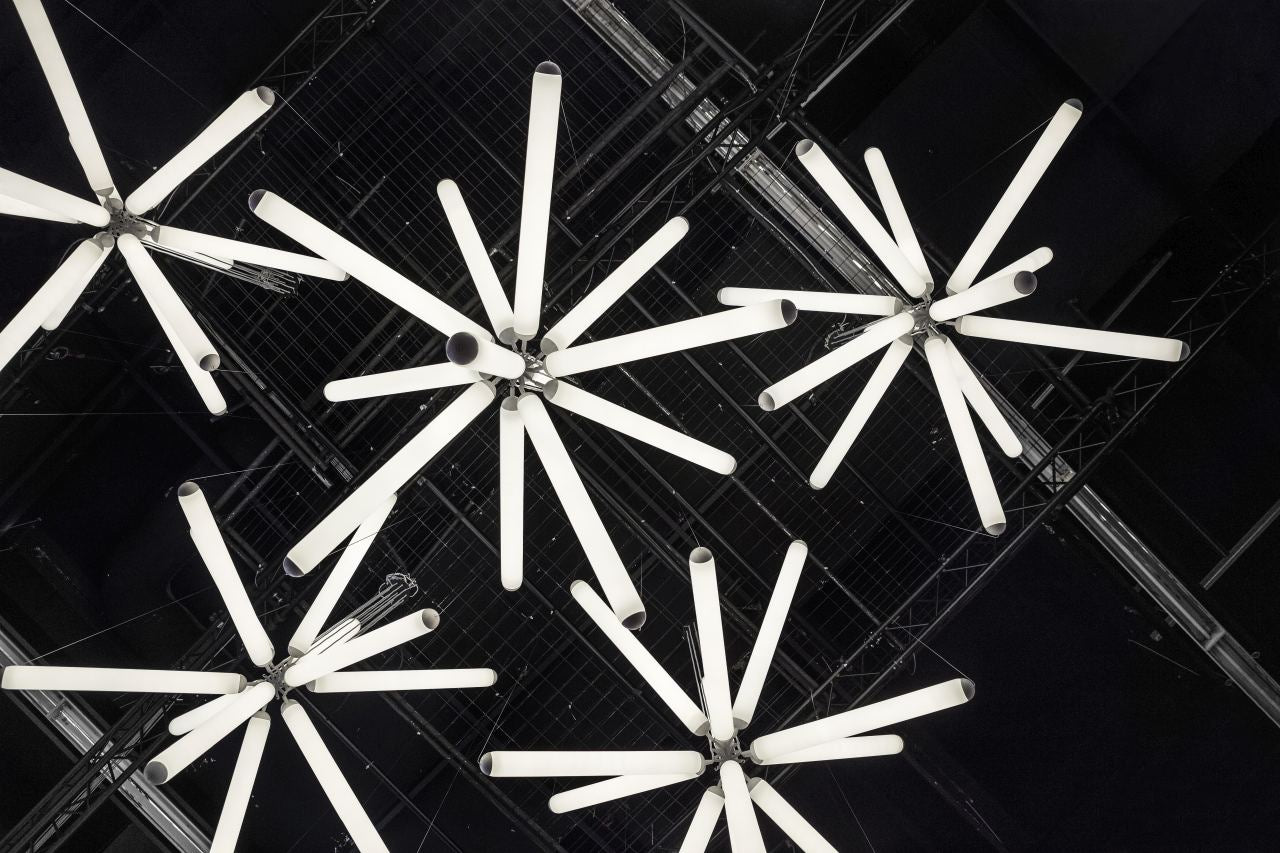 Závesná lampa PURO SPARKLE matné sklo