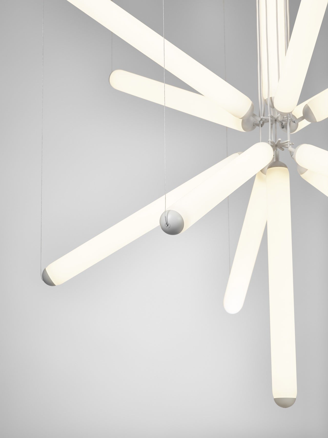 Závesná lampa PURO SPARKLE matné sklo