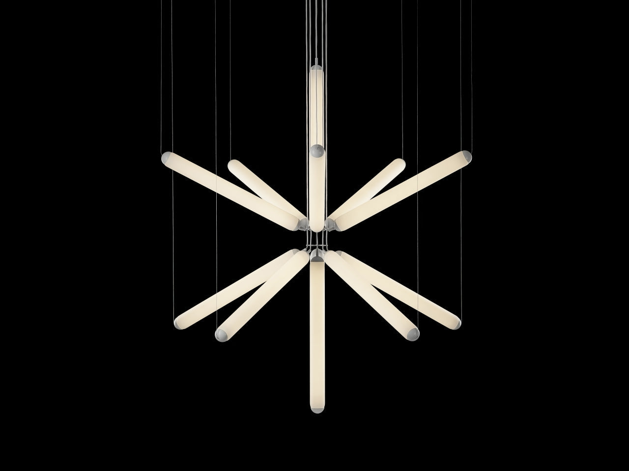 Závesná lampa PURO SPARKLE matné sklo