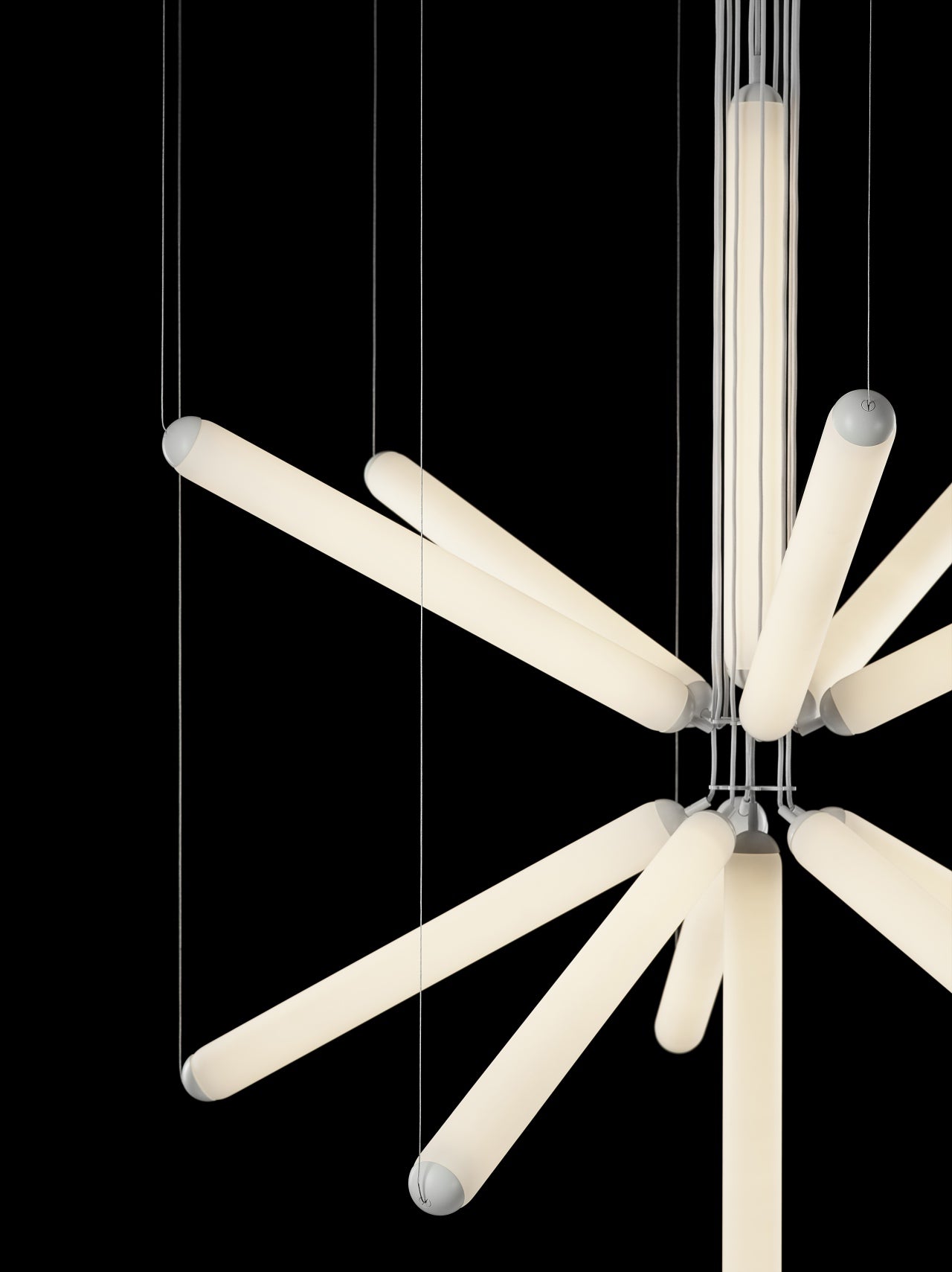 Závesná lampa PURO SPARKLE matné sklo