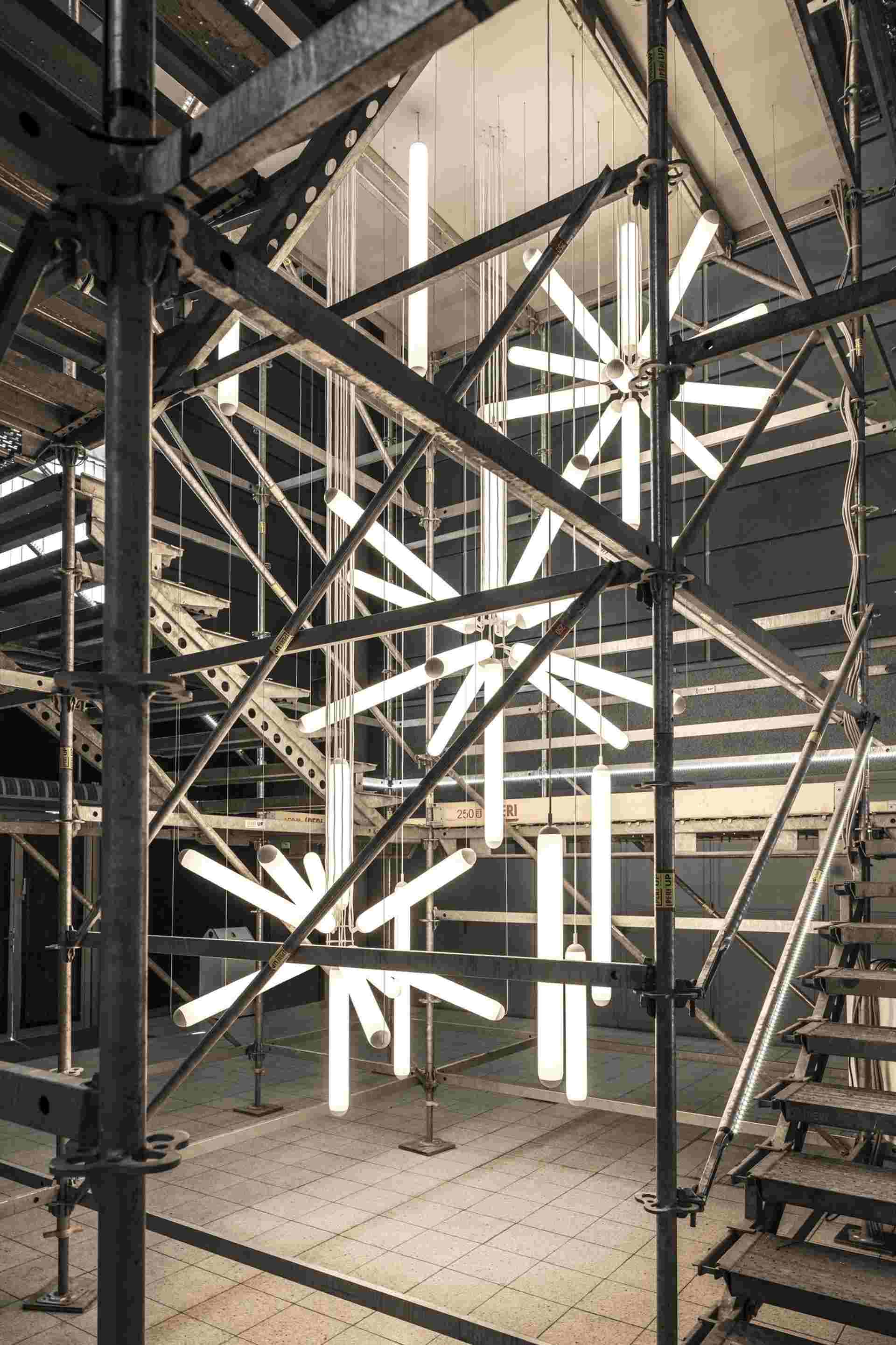 Závesná lampa PURO SPARKLE matné sklo