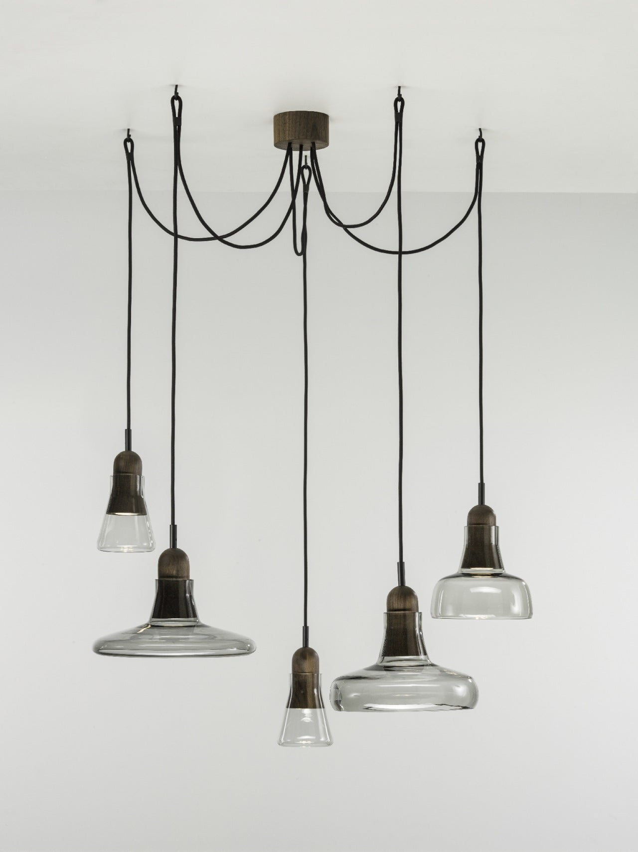 Závesná lampa SHADOWS - SET FREE lesklé sklo