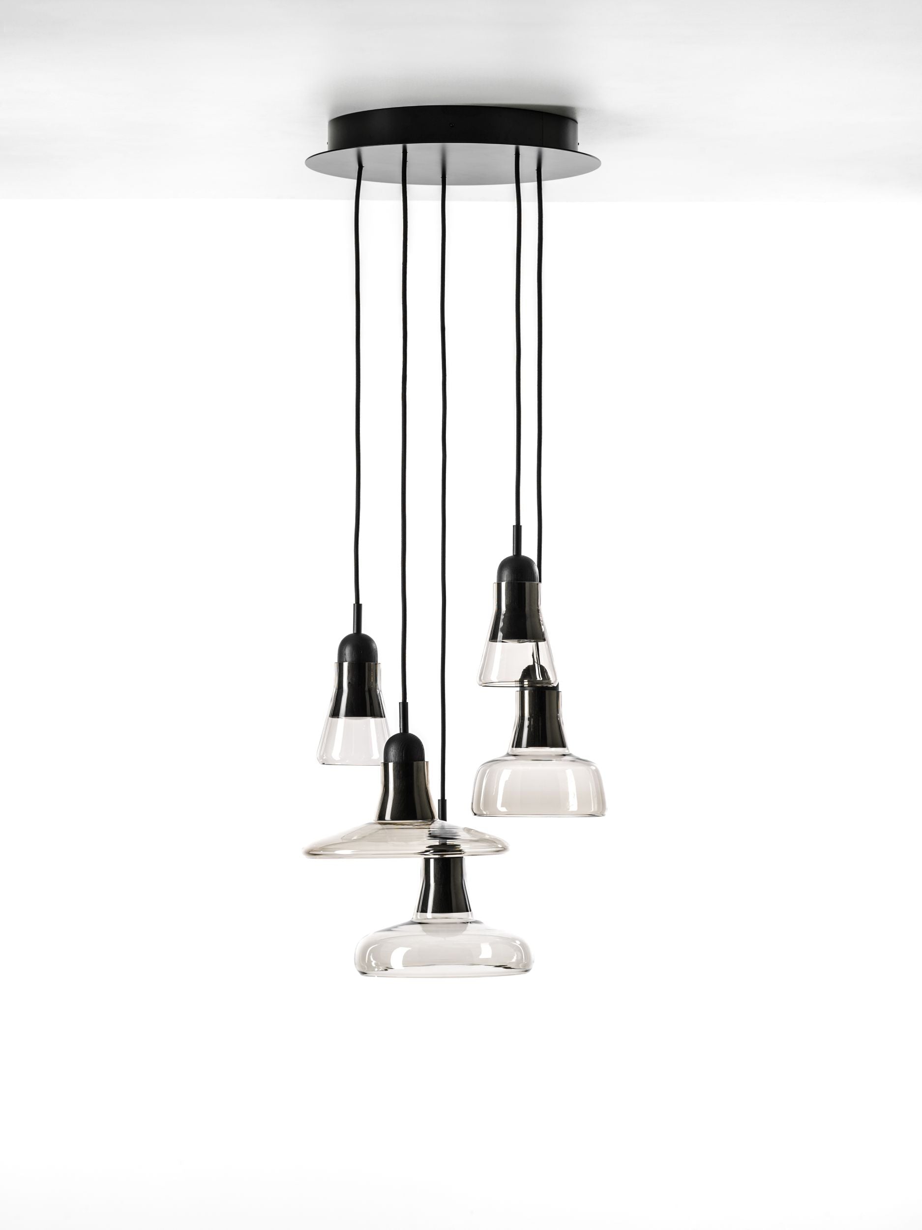 Závesná lampa SHADOWS - SET RING sklo lesklé