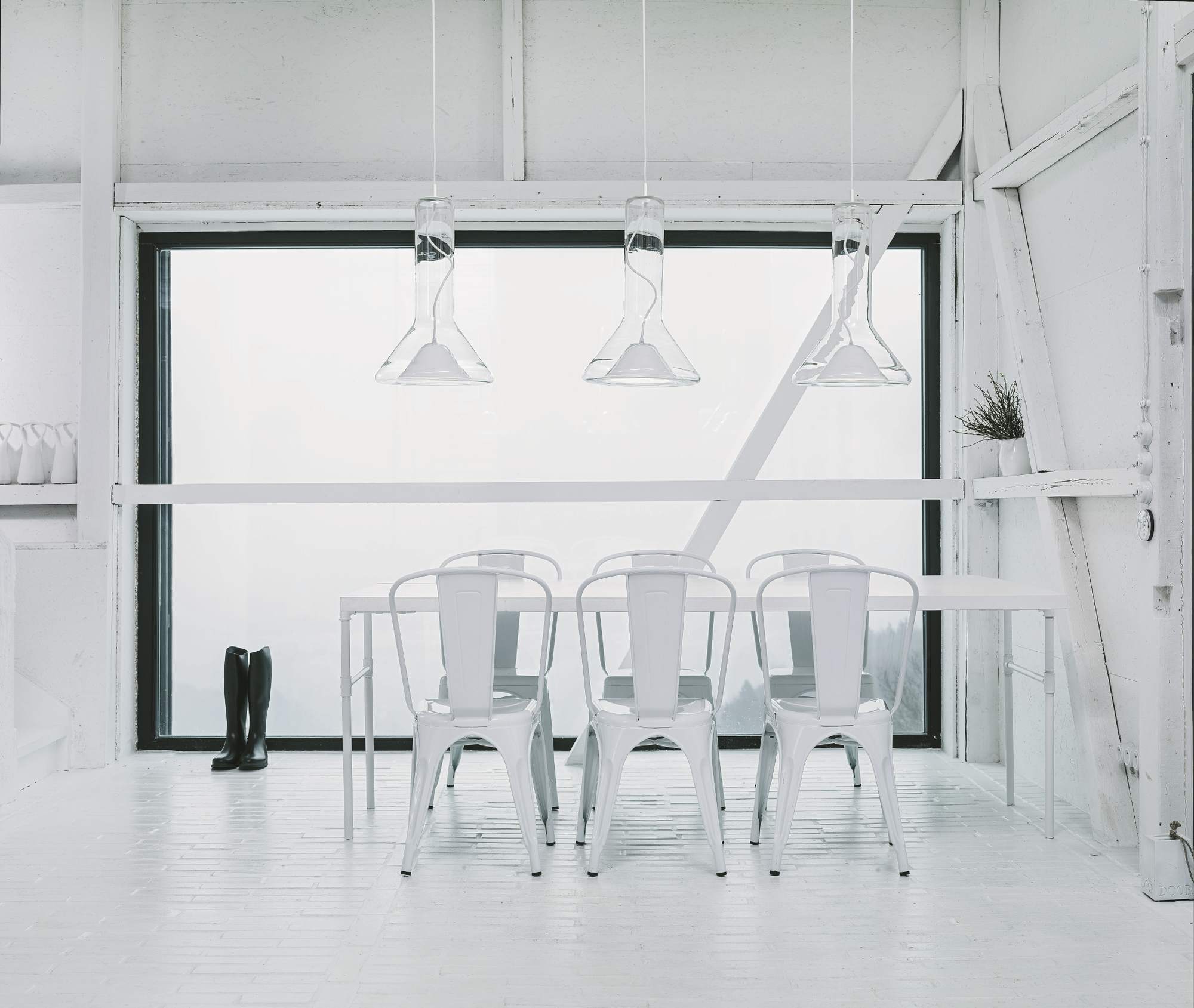 Závesná lampa WHISTLE sklo fúkané