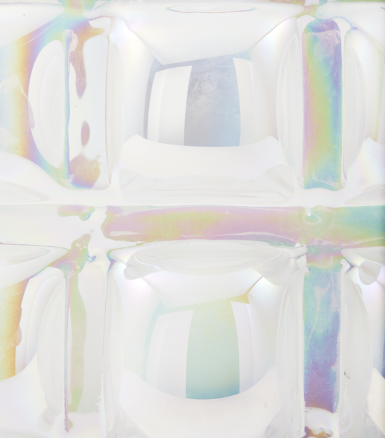 Váza BUBBLE biela s leskom