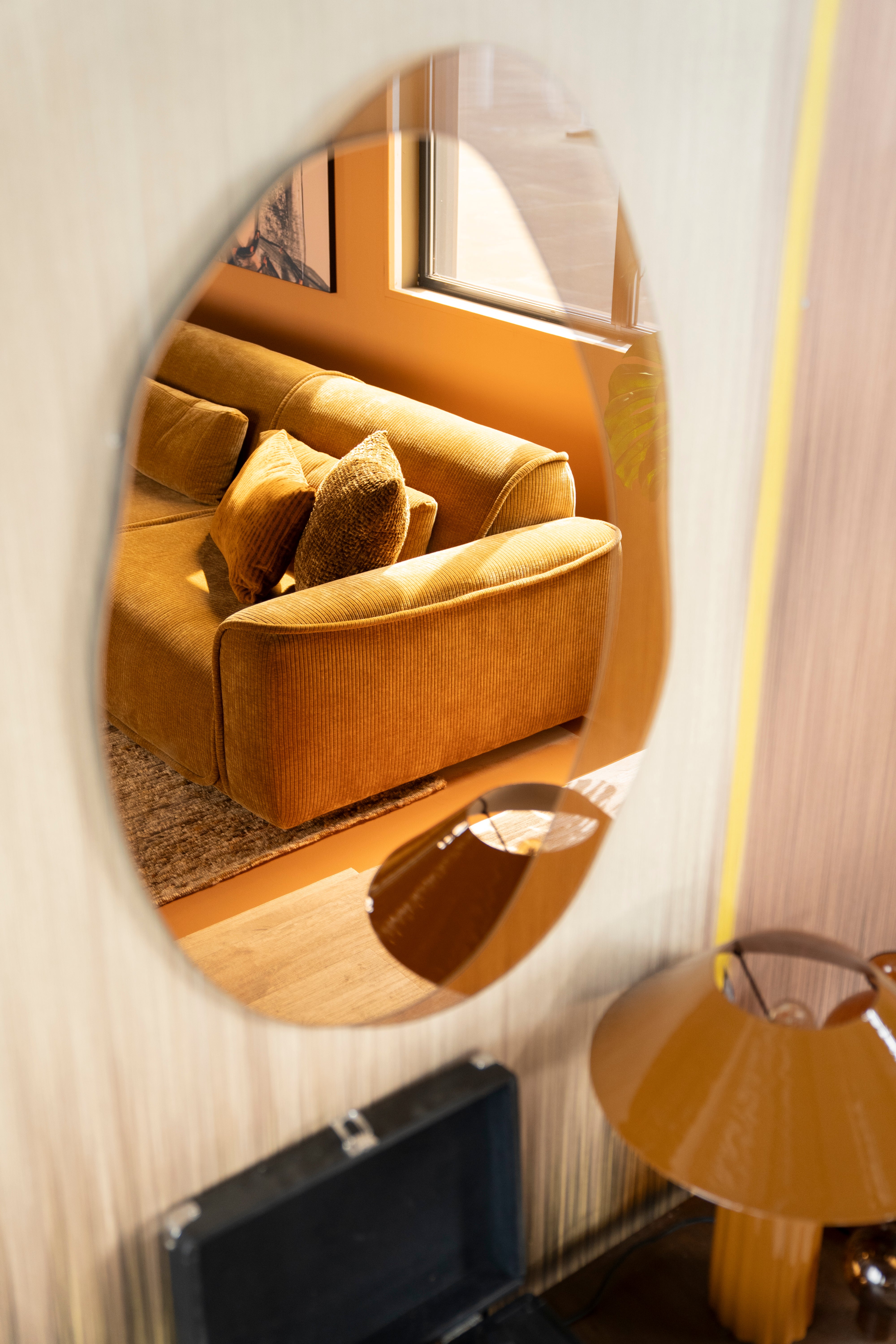 Stolná lampa PALLAS horčicová