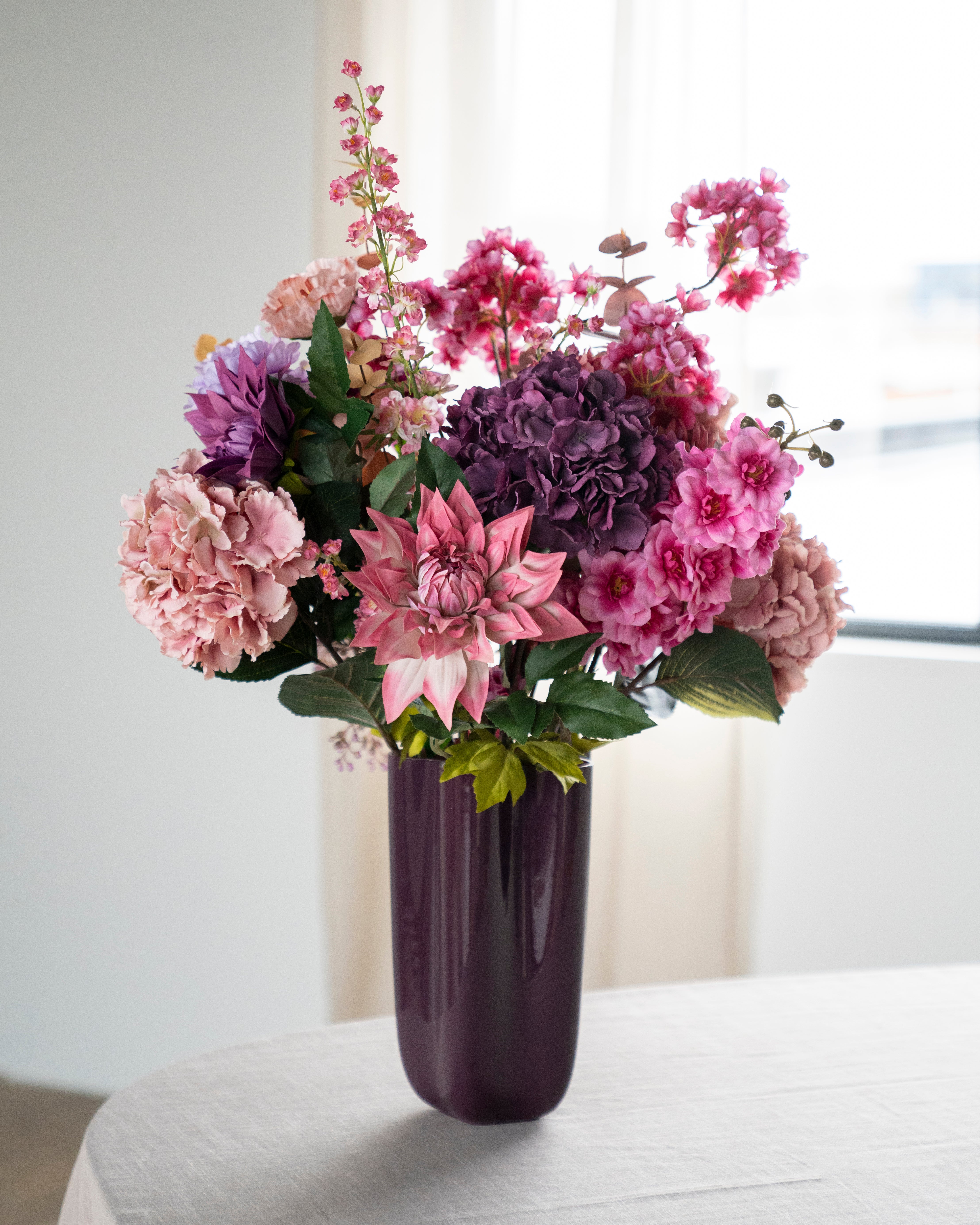 Sklenený váza FLORI hnedá