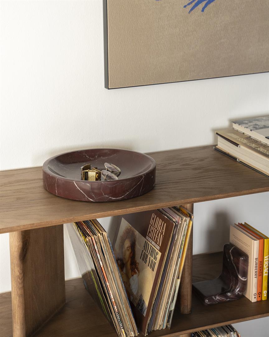 Tácka BOWL hnedý mramor