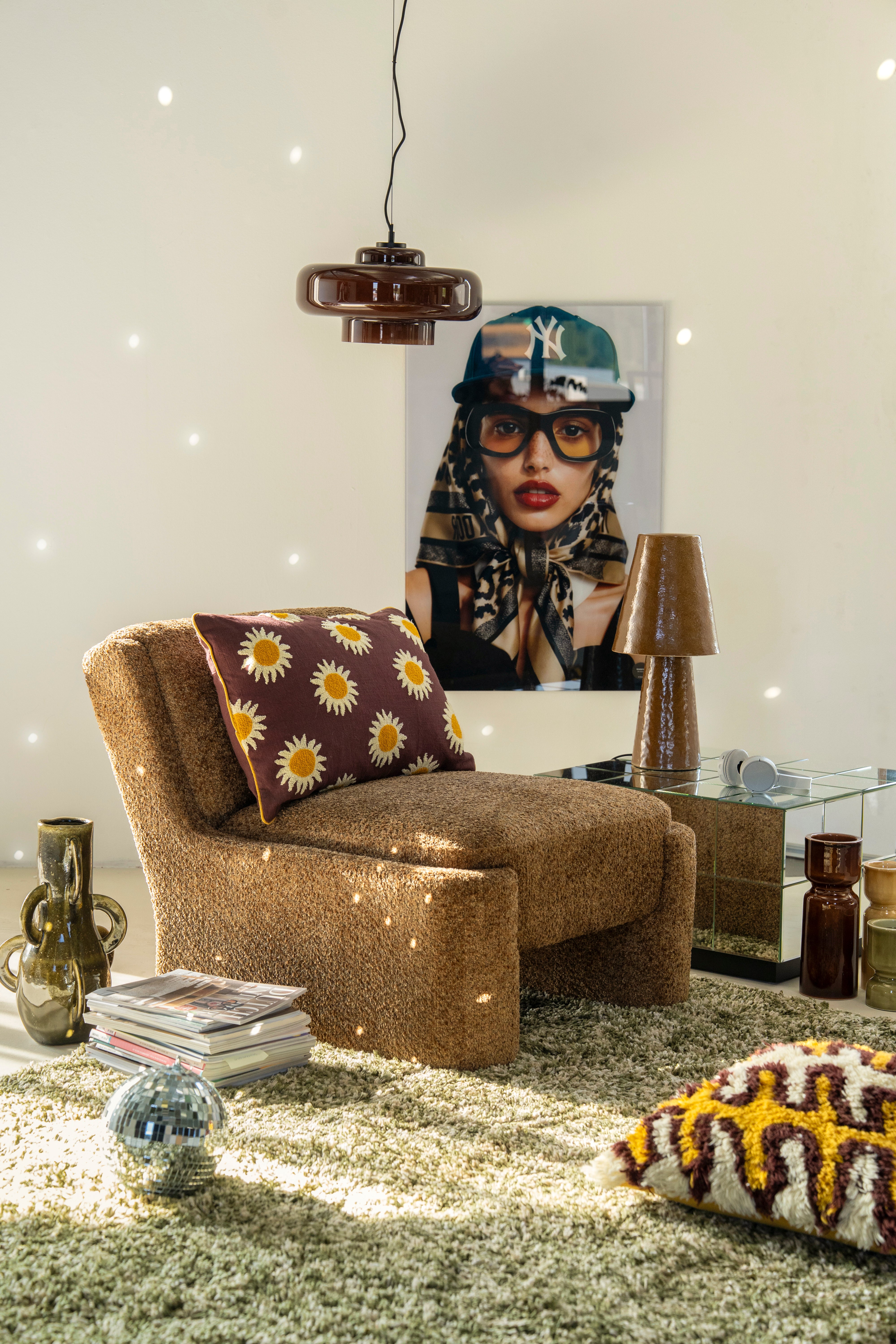 CLAYTON cream table lamp