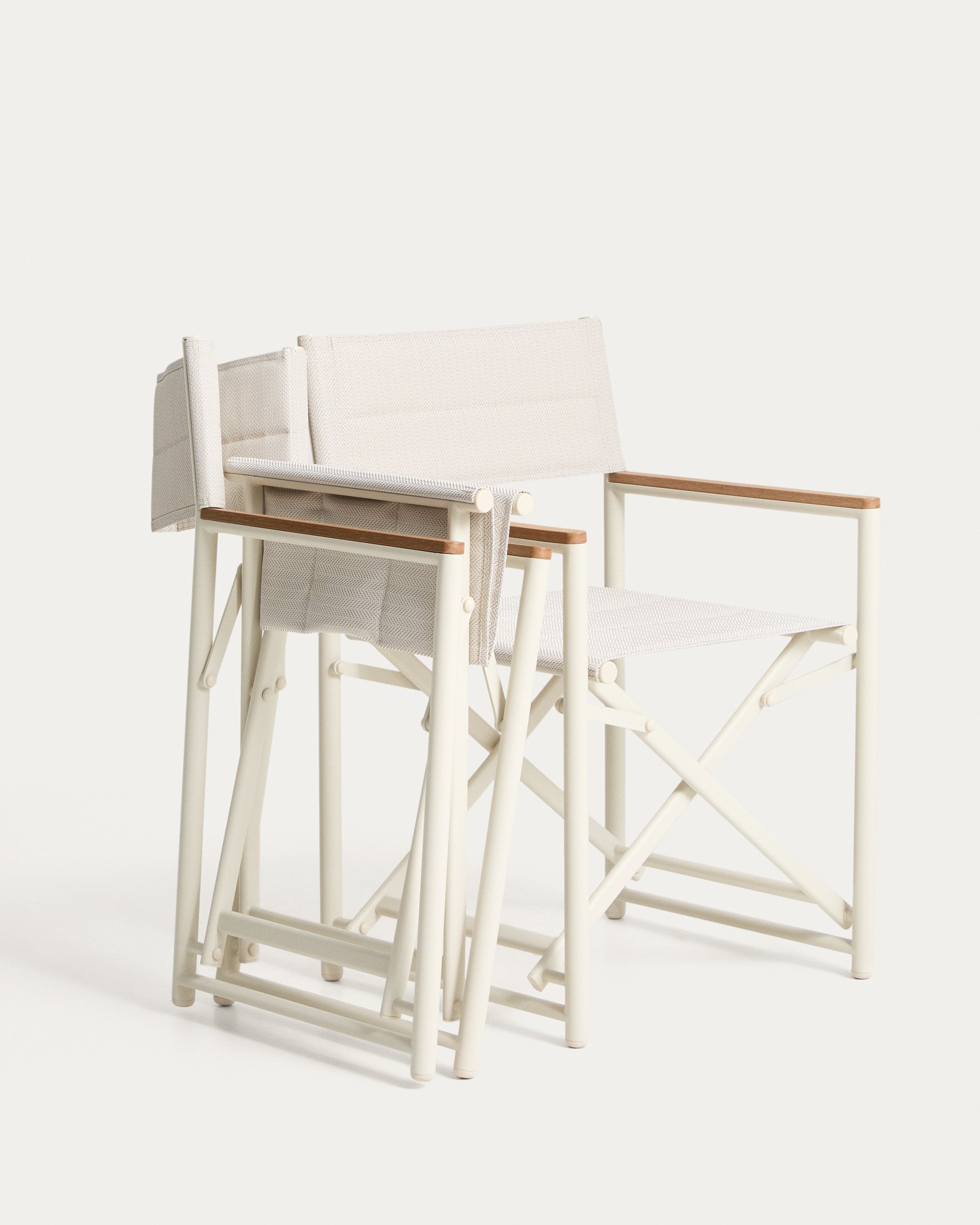 Skladacia záhradná stolička TISNO ecru