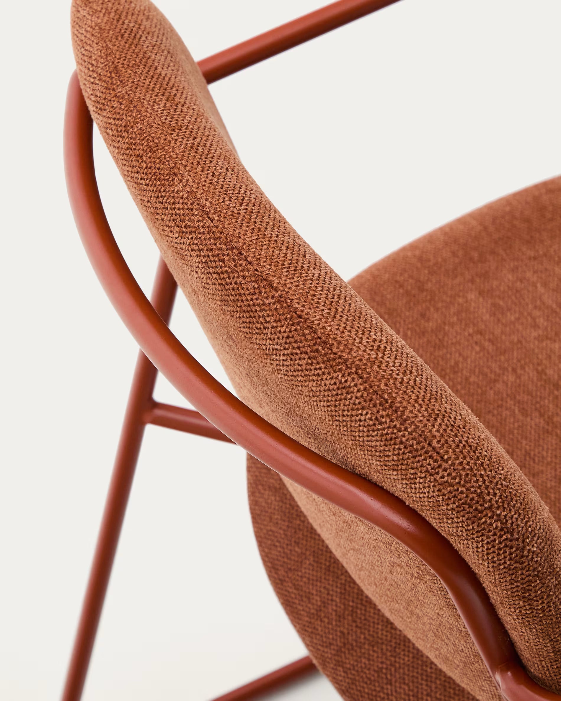 Kreslo s opierkami MELI terakota