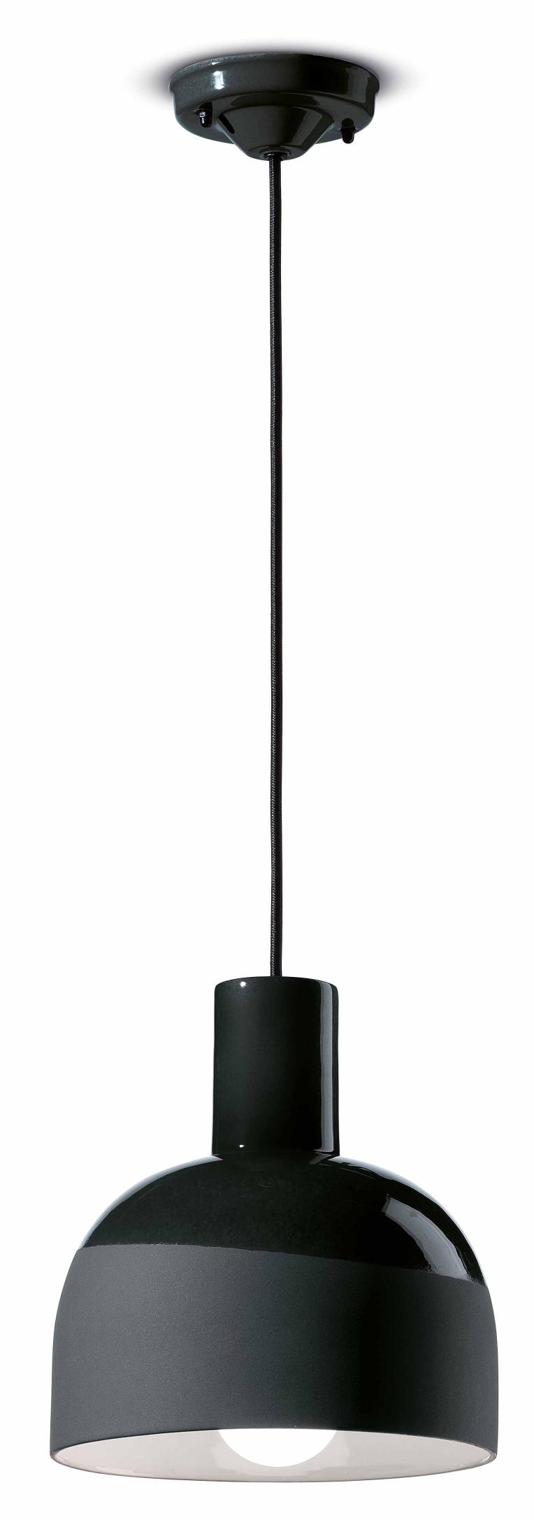 Závesná keramická lampa CAXIXI čierna