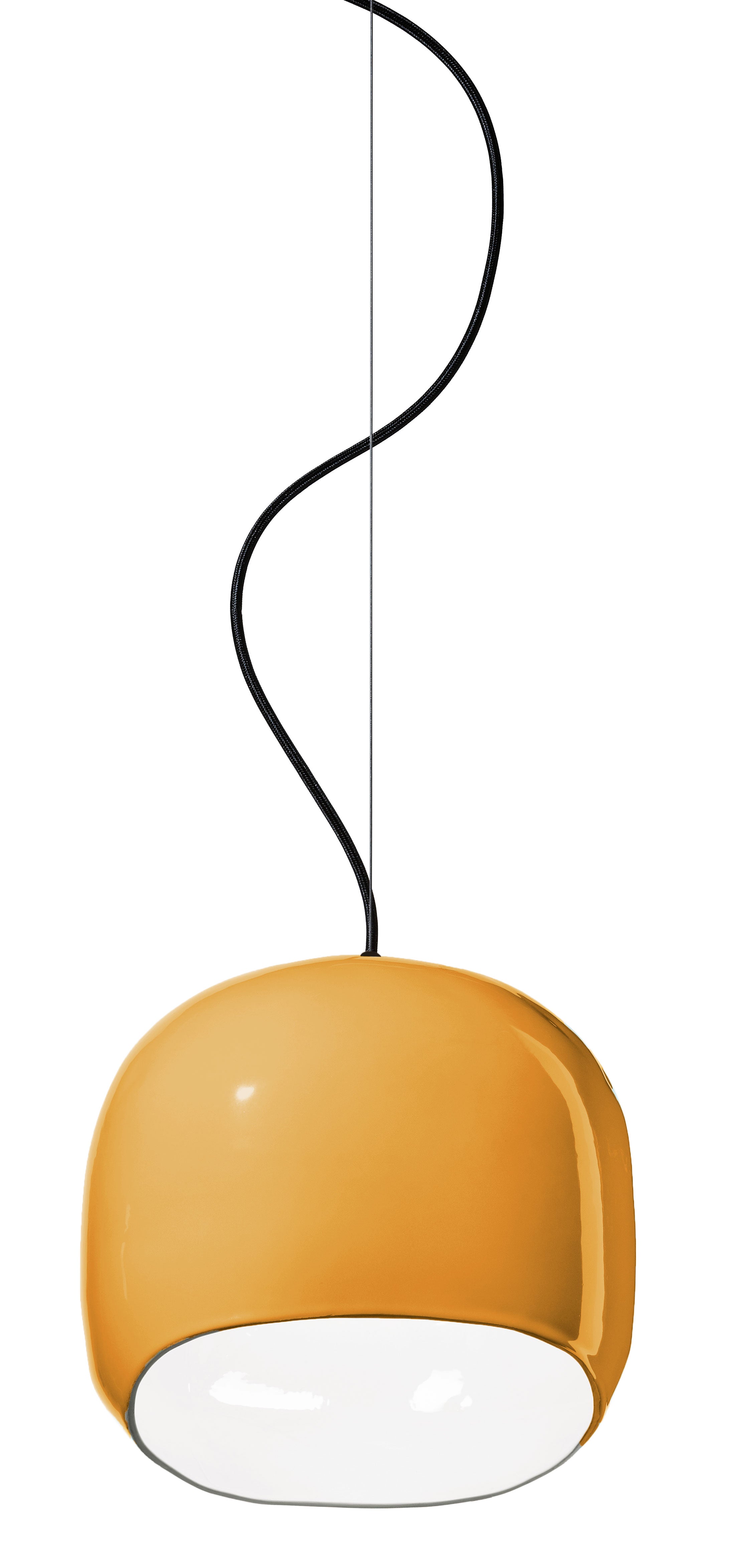 AYRTON yellow ceramic pendant lamp