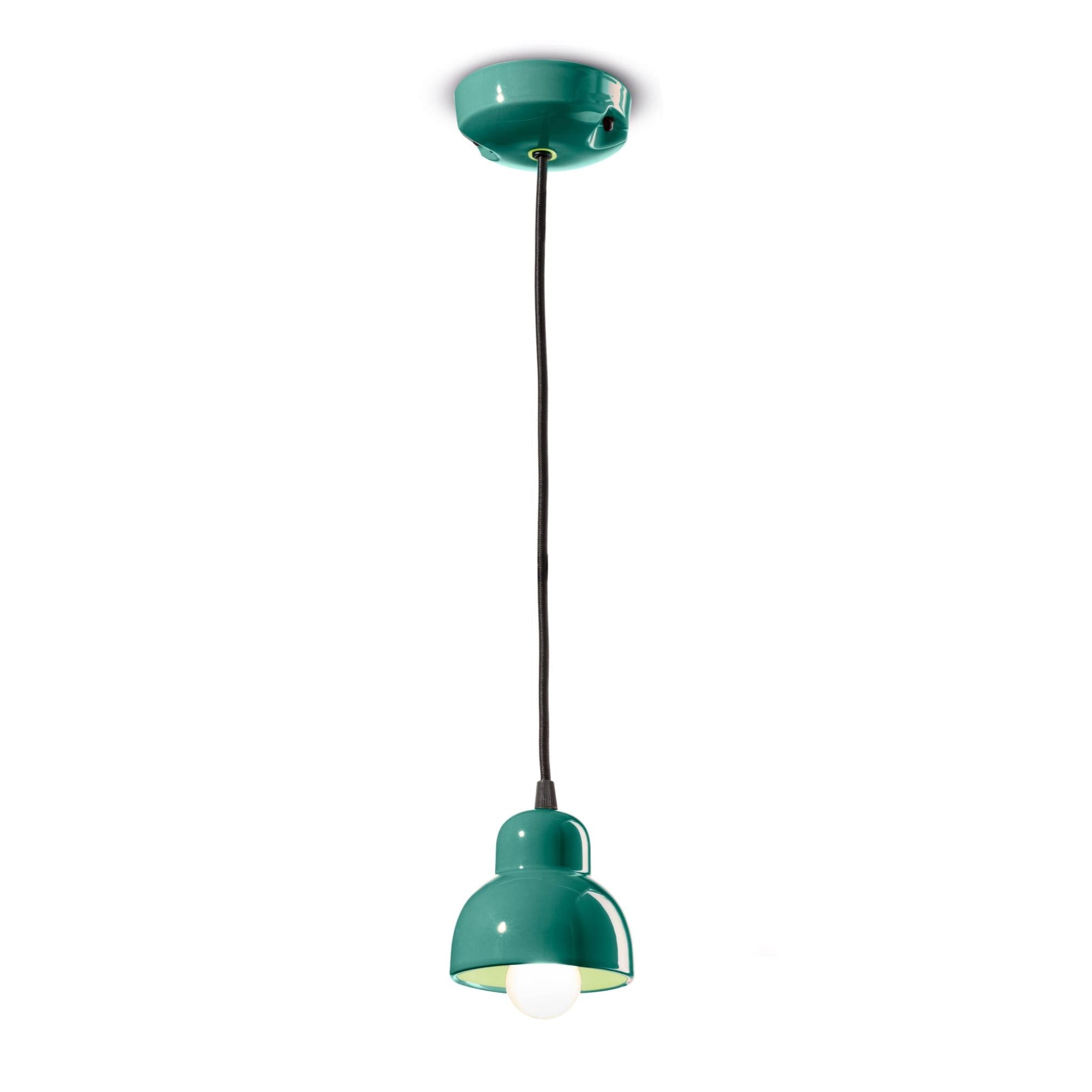 Závesná keramická lampa BERIMBAU tyrkysová