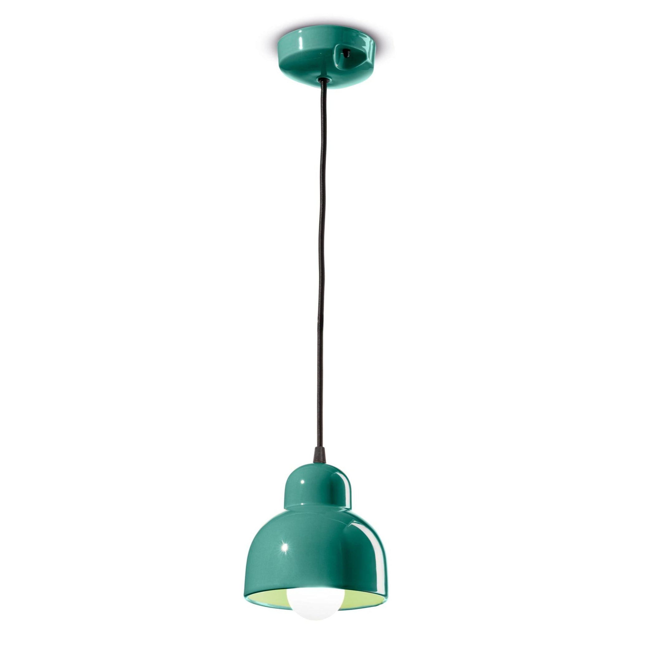 Závesná keramická lampa BERIMBAU tyrkysová