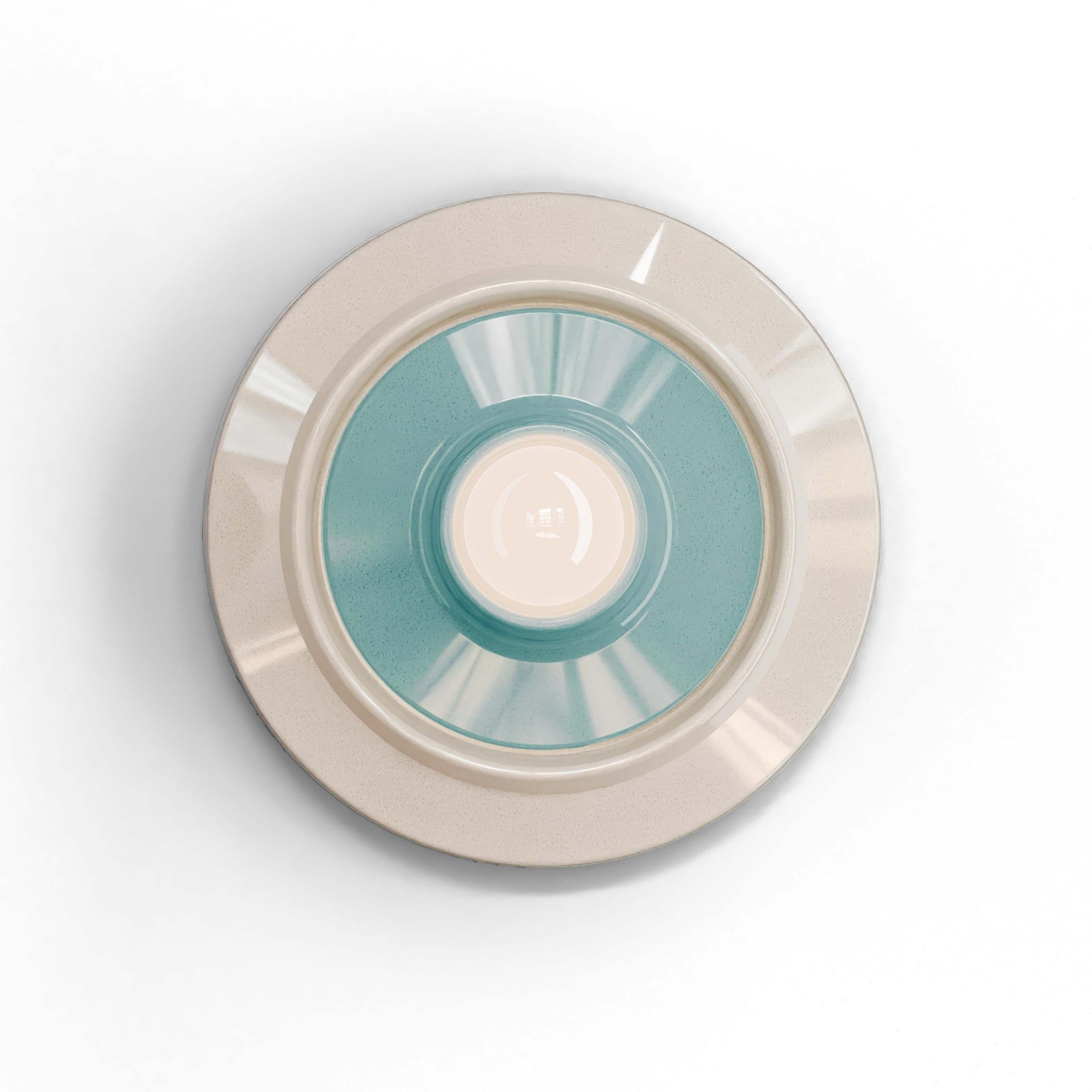 Kinkiet ceramiczny VOILÀ kremowy z błękitnym