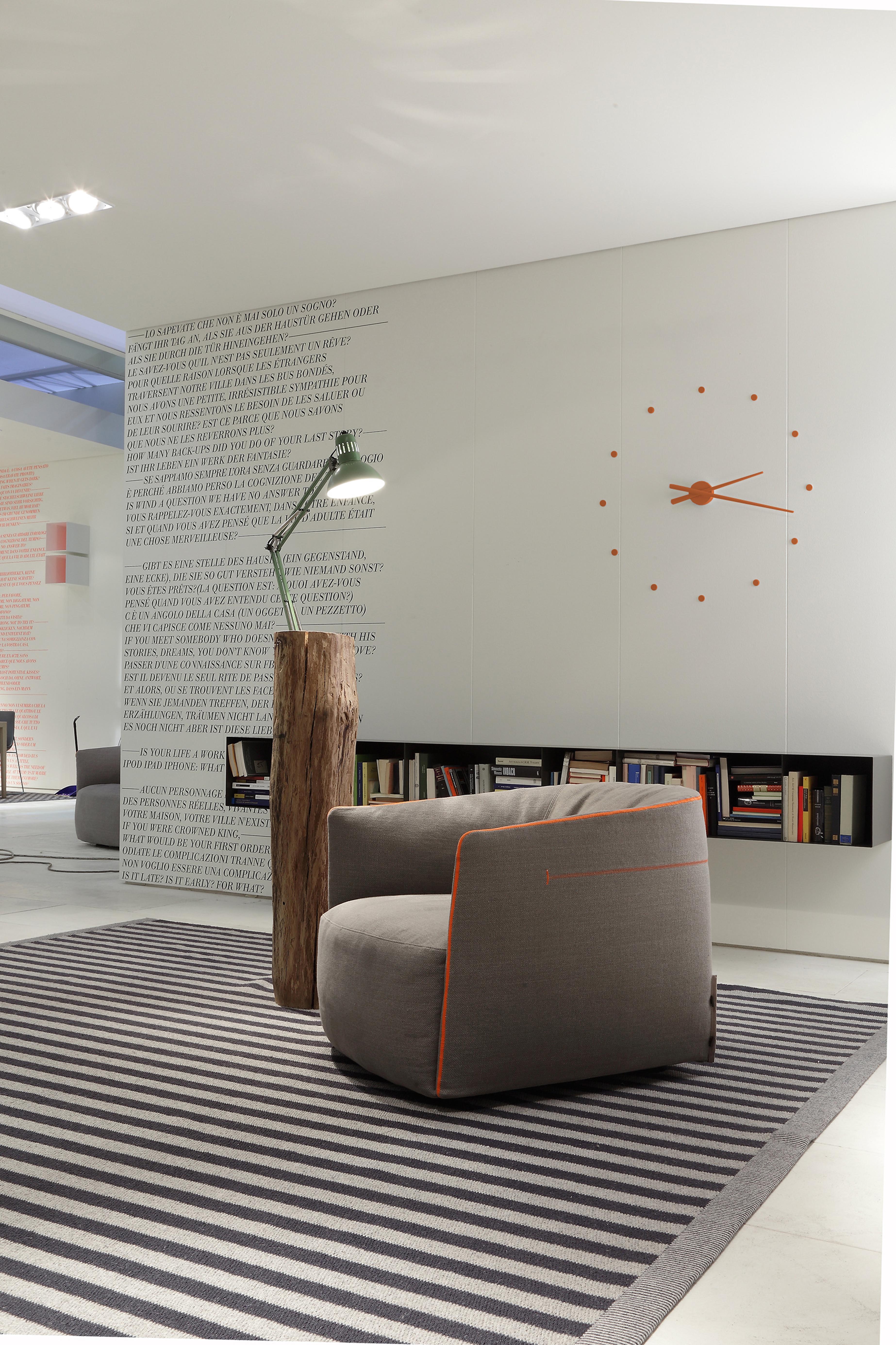 OJ wall clock orange