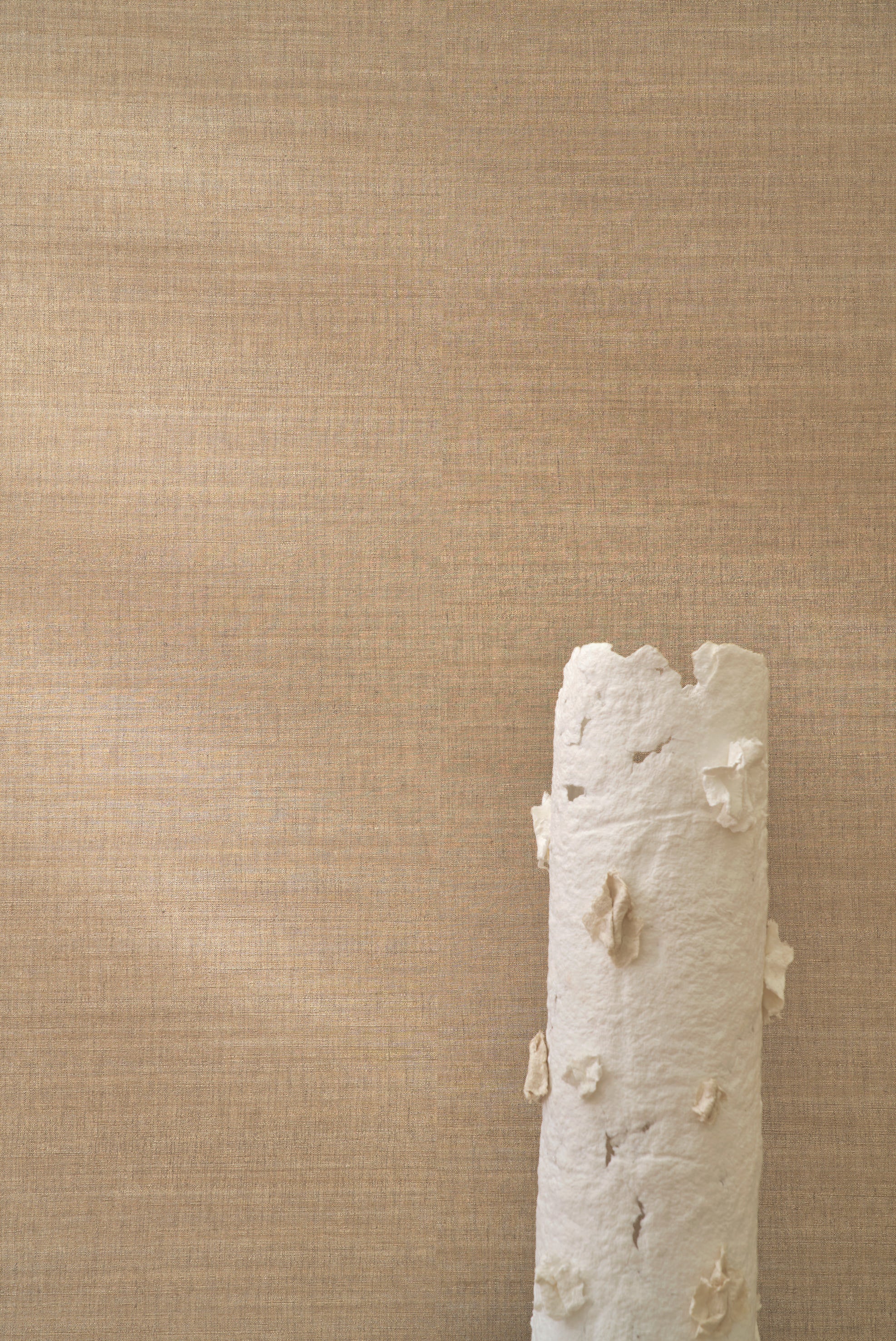 Tapeta strukturalna imitująca jedwab SORA - CELADON herbaciany zielony