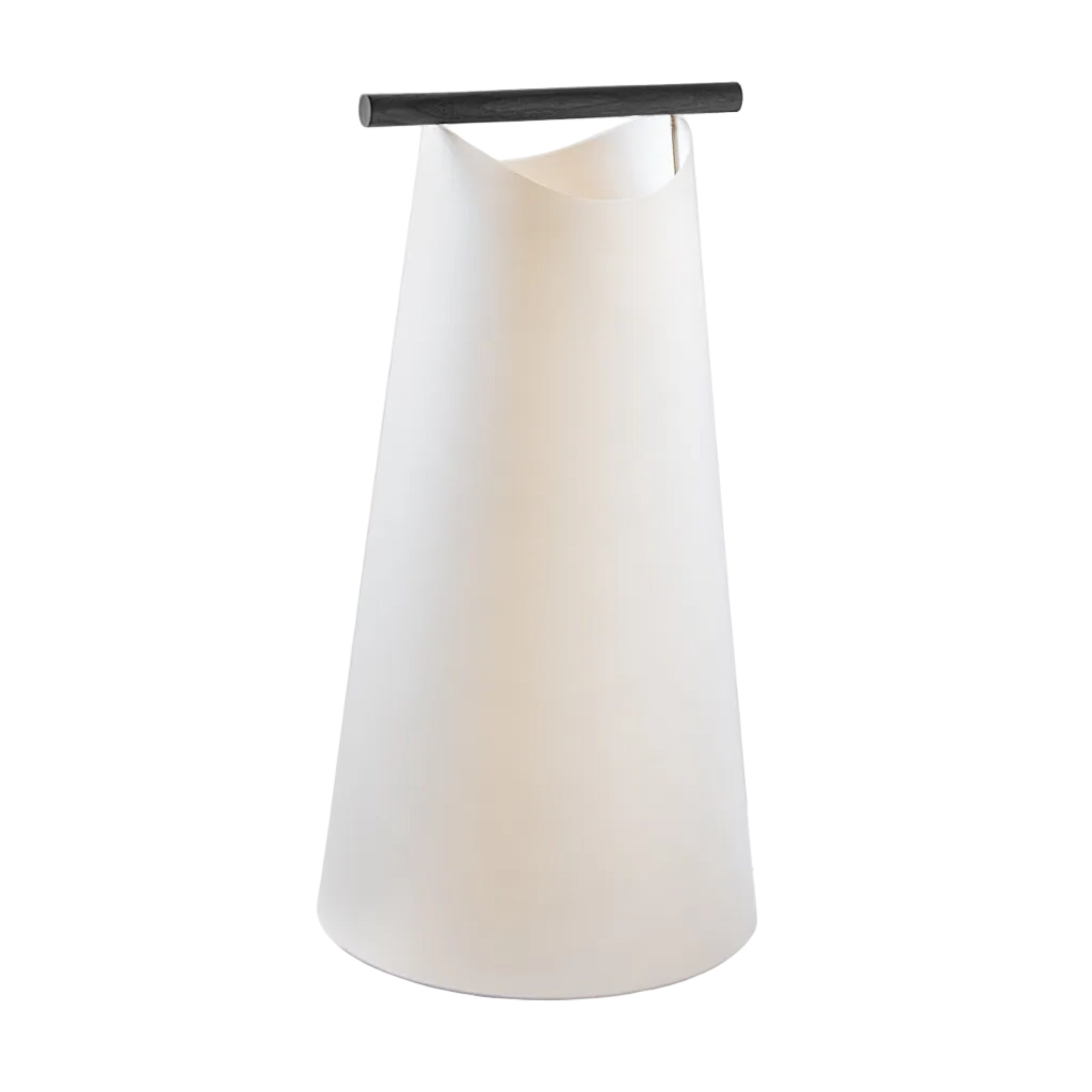 CATAY Floor Lamp in White with Black Ash Wood