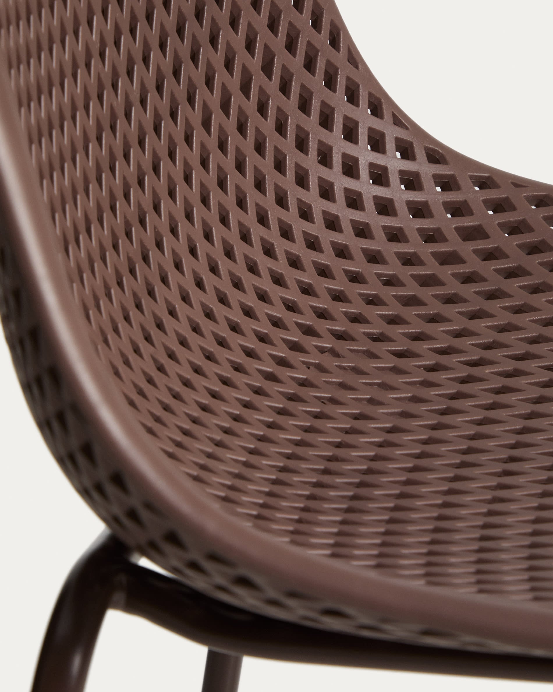 QUINBY Brown Garden Stool