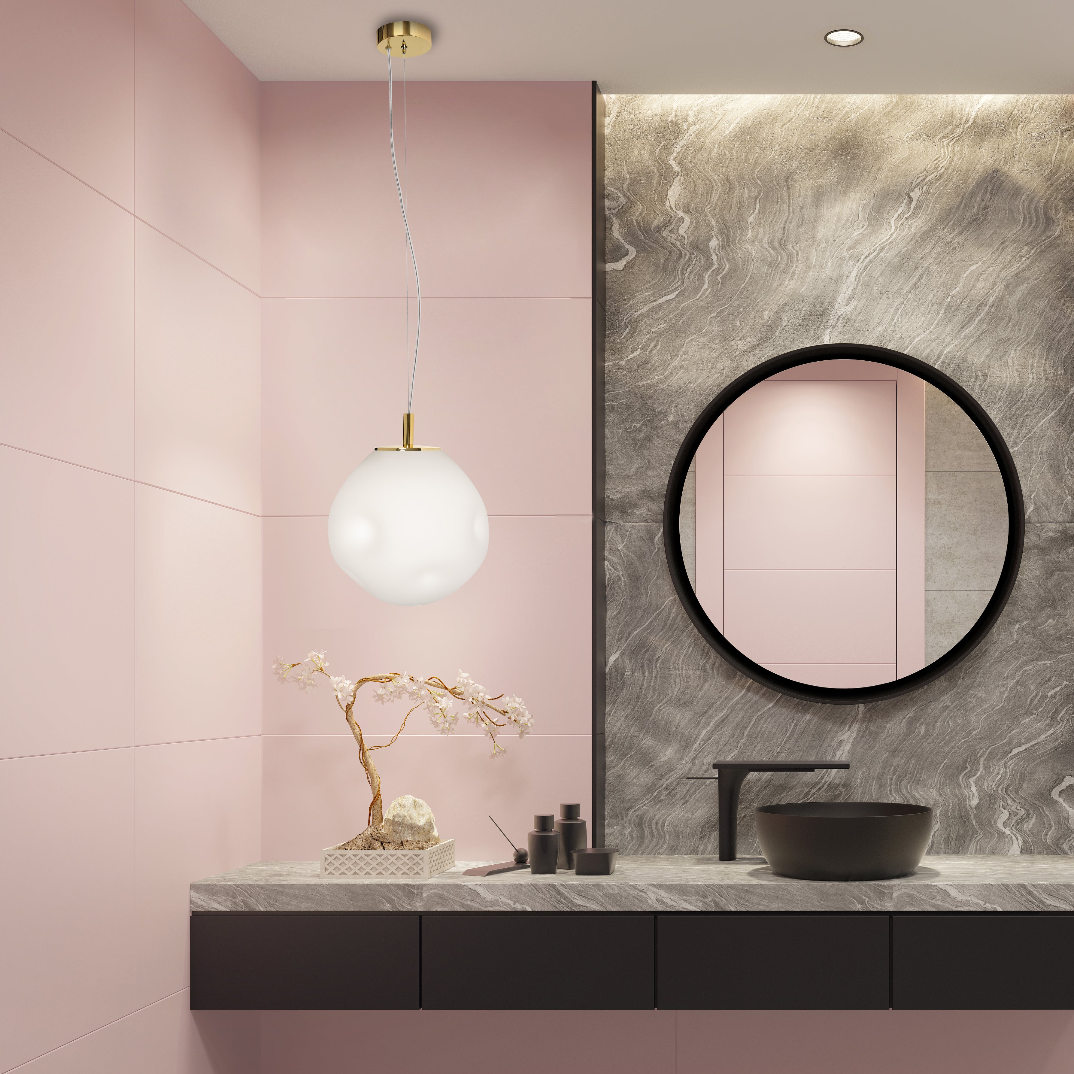 Lampa wisząca CLOE złoty