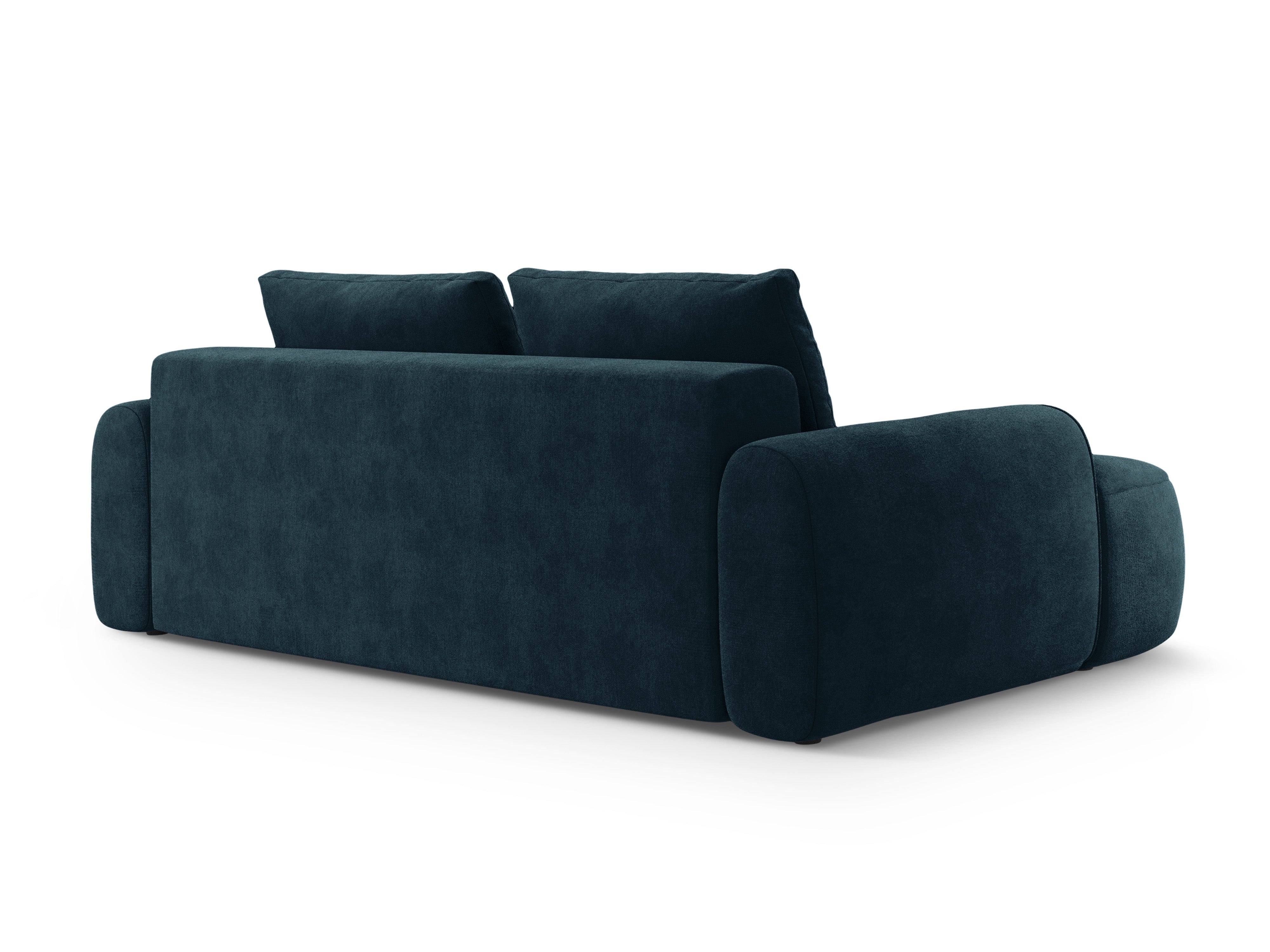 Sofa z aksamitom s funkciou spania pre 4 osoby LINZ petrol