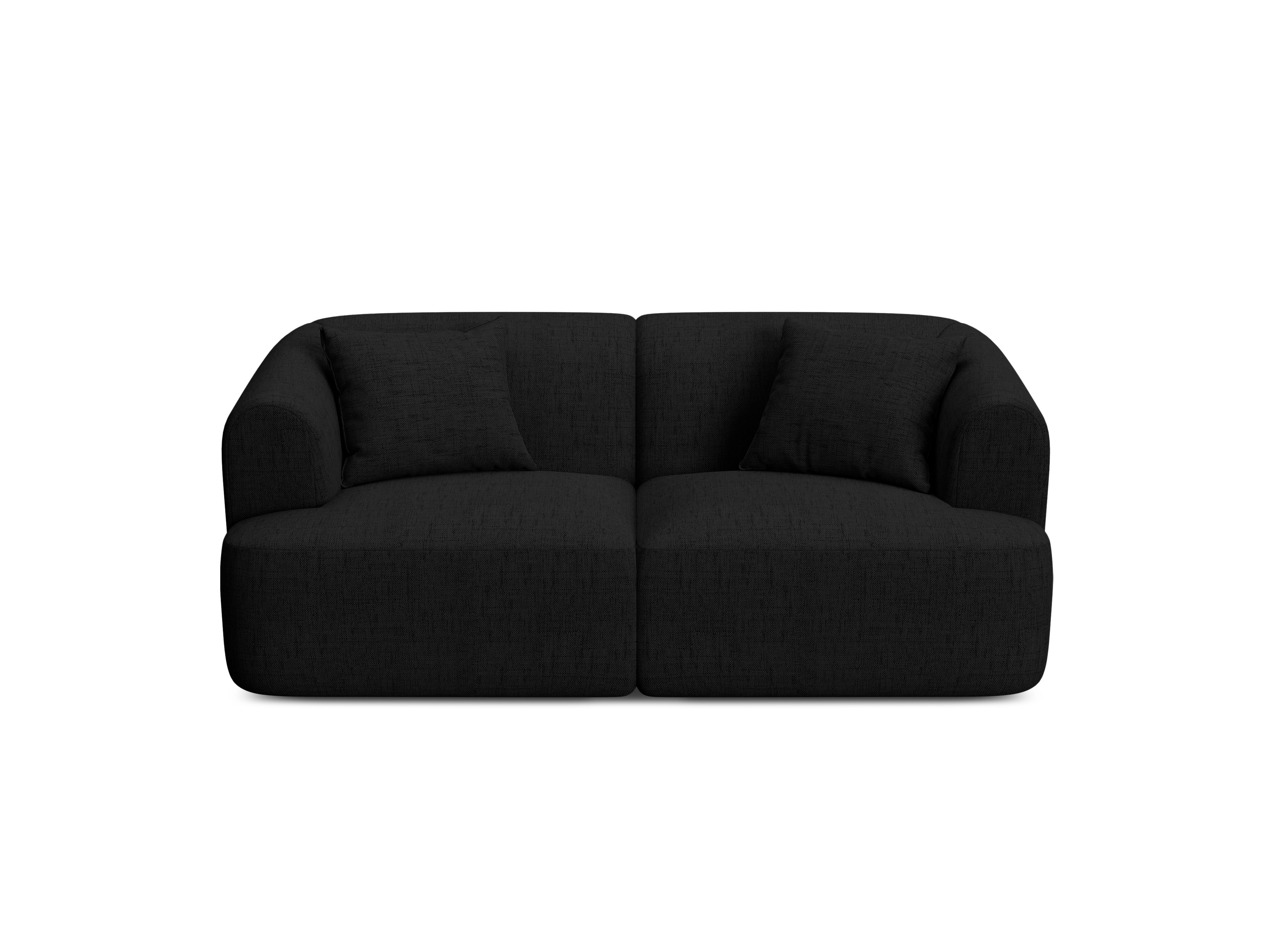 Sofa pre 2 osoby CAMPI čierny szenil