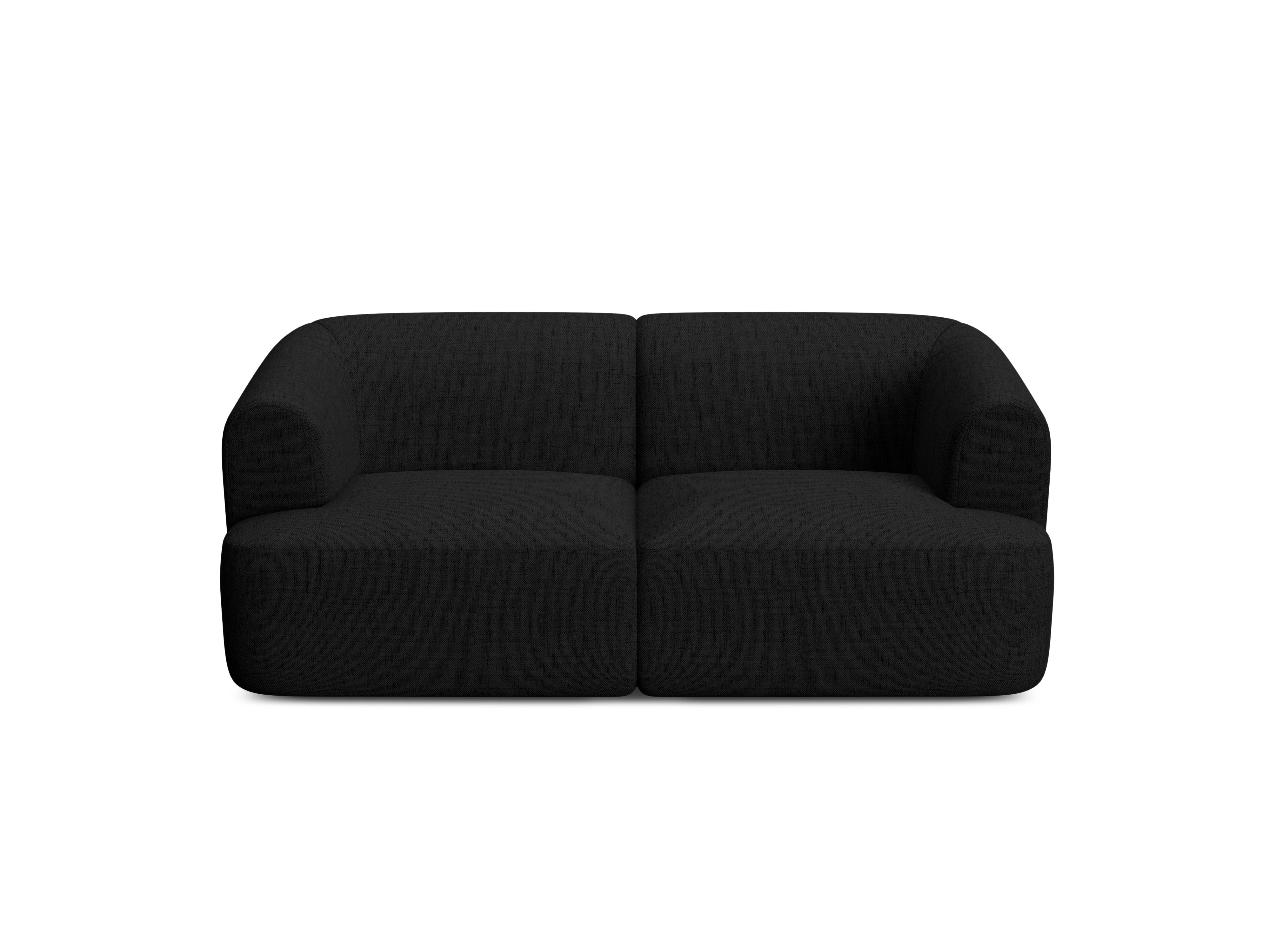 Sofa pre 2 osoby CAMPI čierny szenil