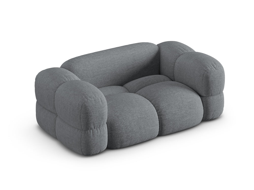 Sofa pre 2 osoby LORETTO šedobledomodrá