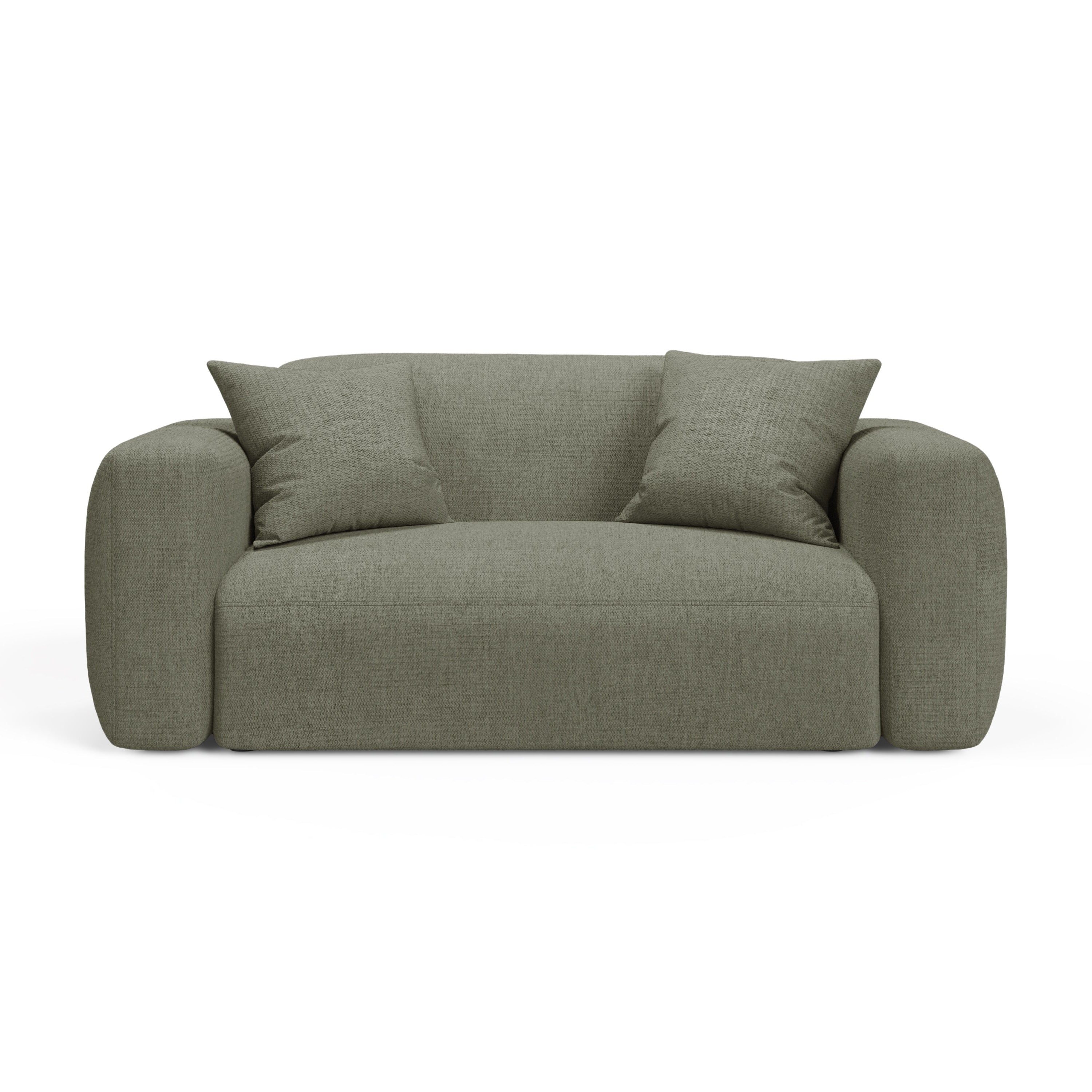2-seater Sofa STRINO olive chenille