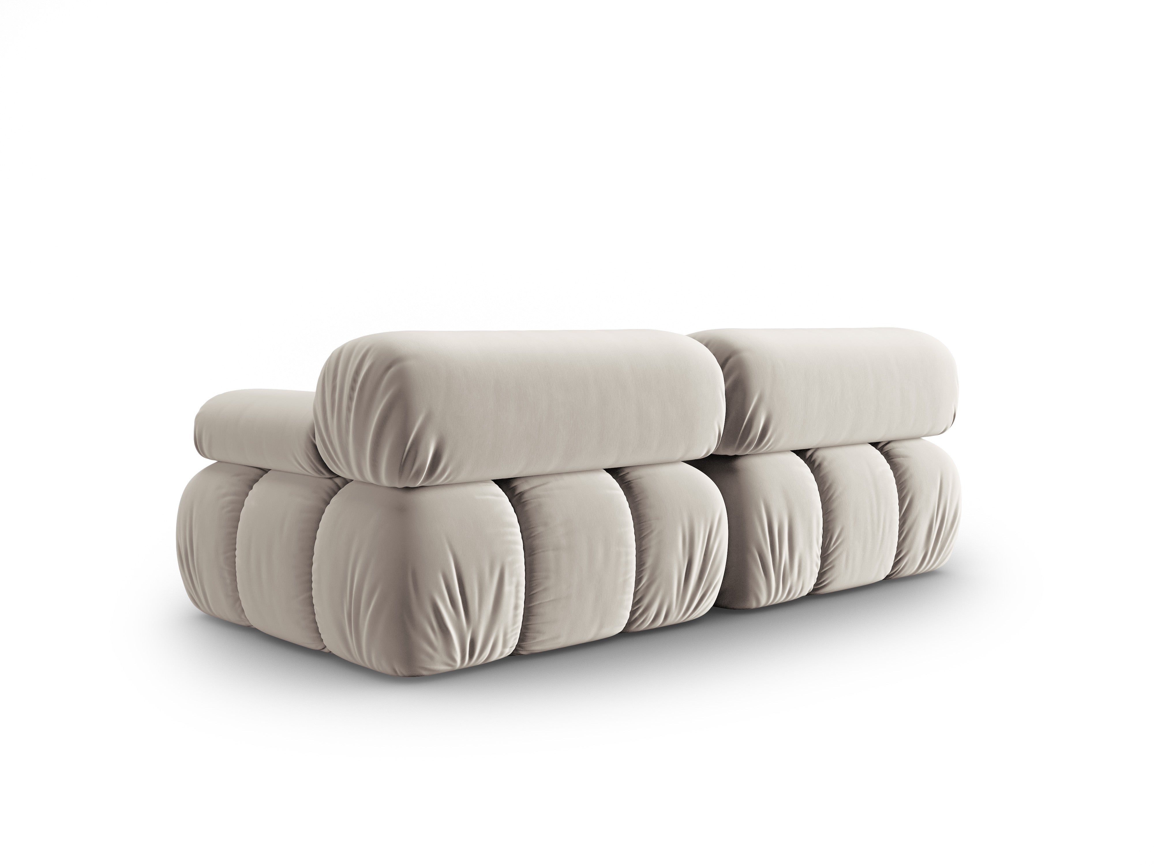 Sofa zamatová 2-osobová CORTINA béžová