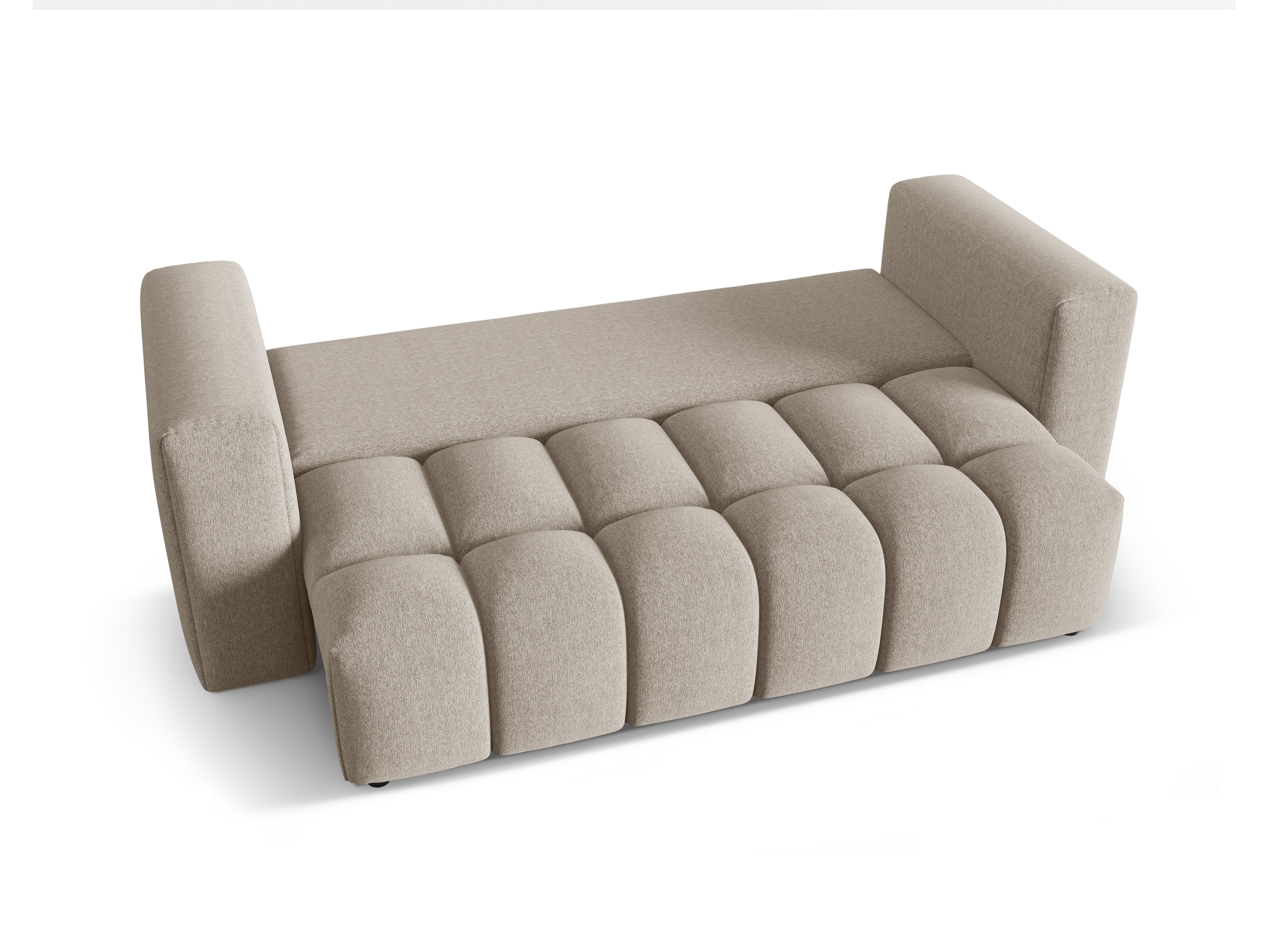 Sofa pre 3 osoby s funkciou spania VERONA piesková