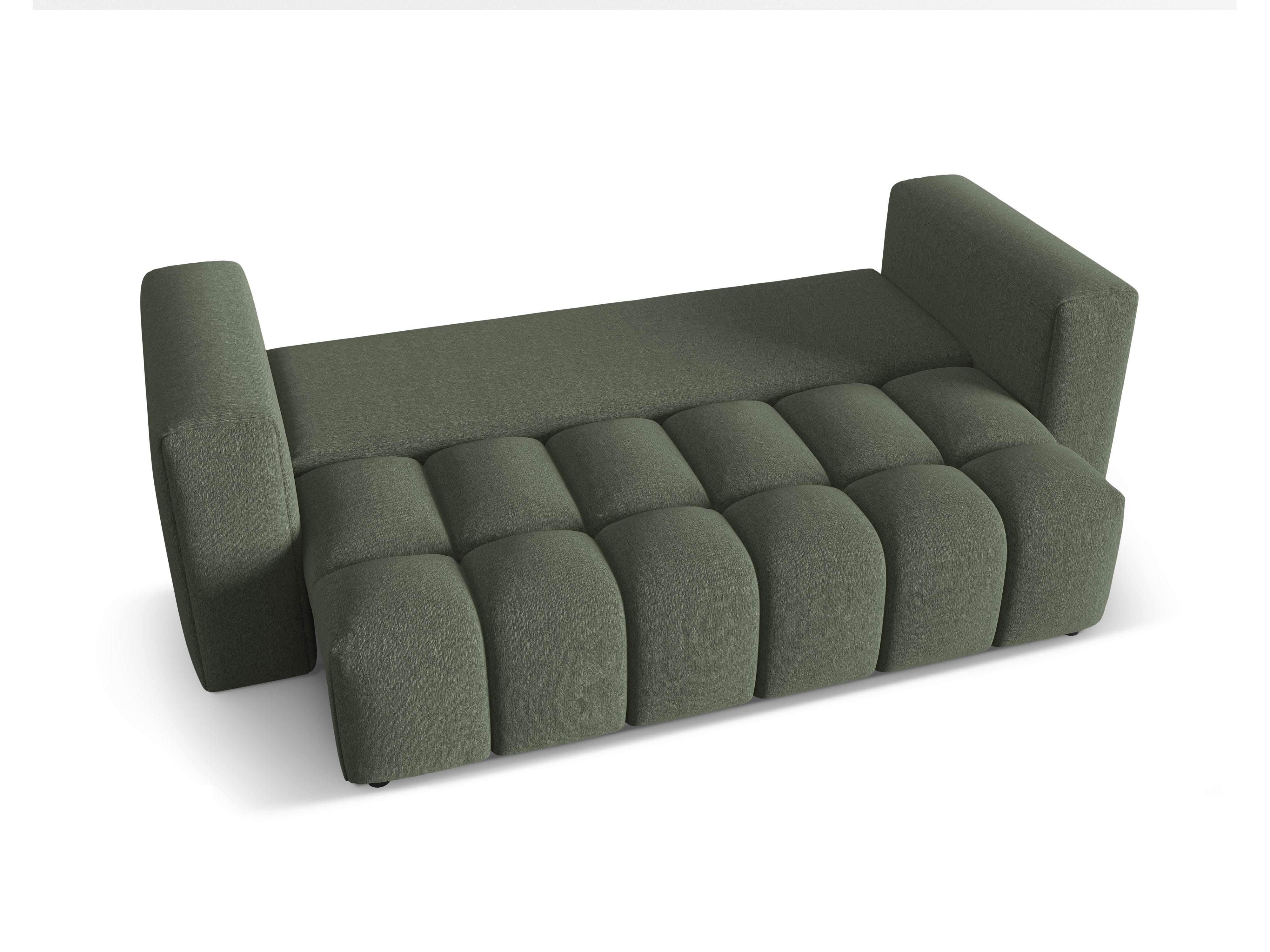 Sofa pre 3 osoby s funkciou spania VERONA olivová