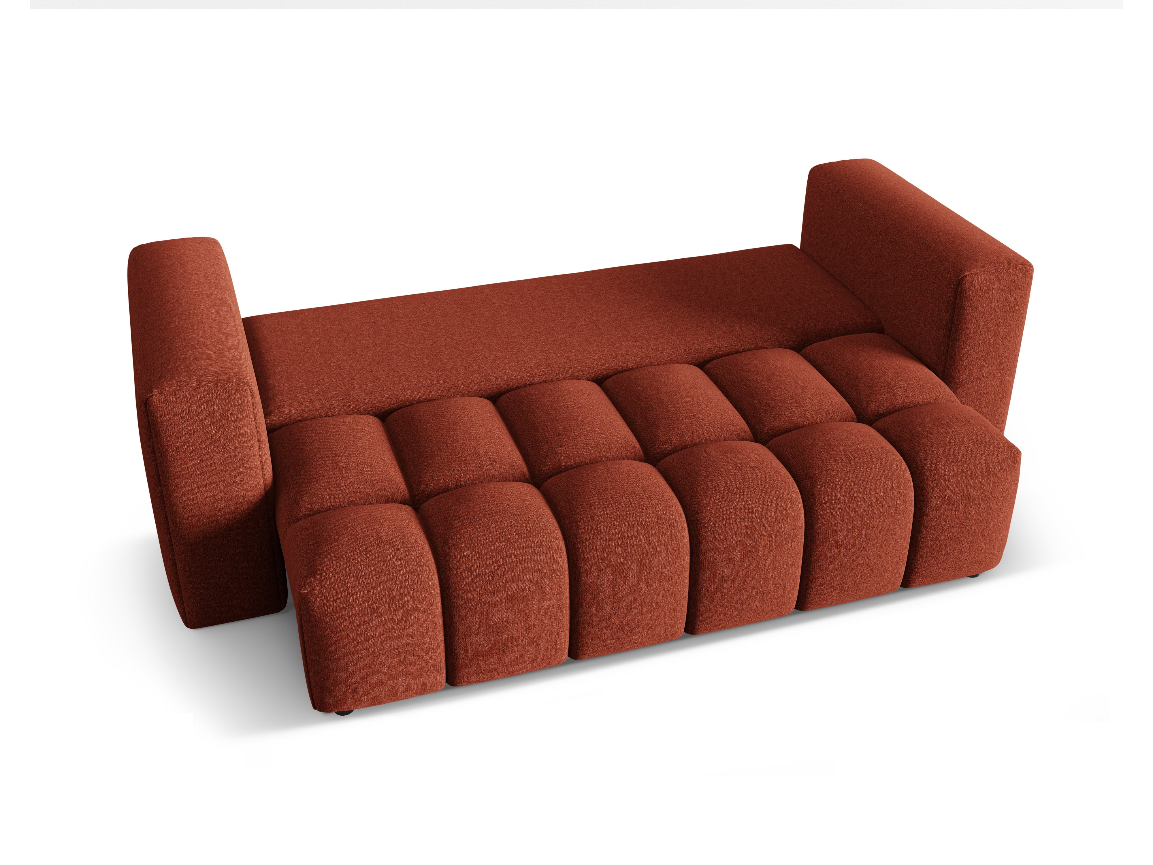 Sofa pre 3 osoby s funkciou spania VERONA koralová
